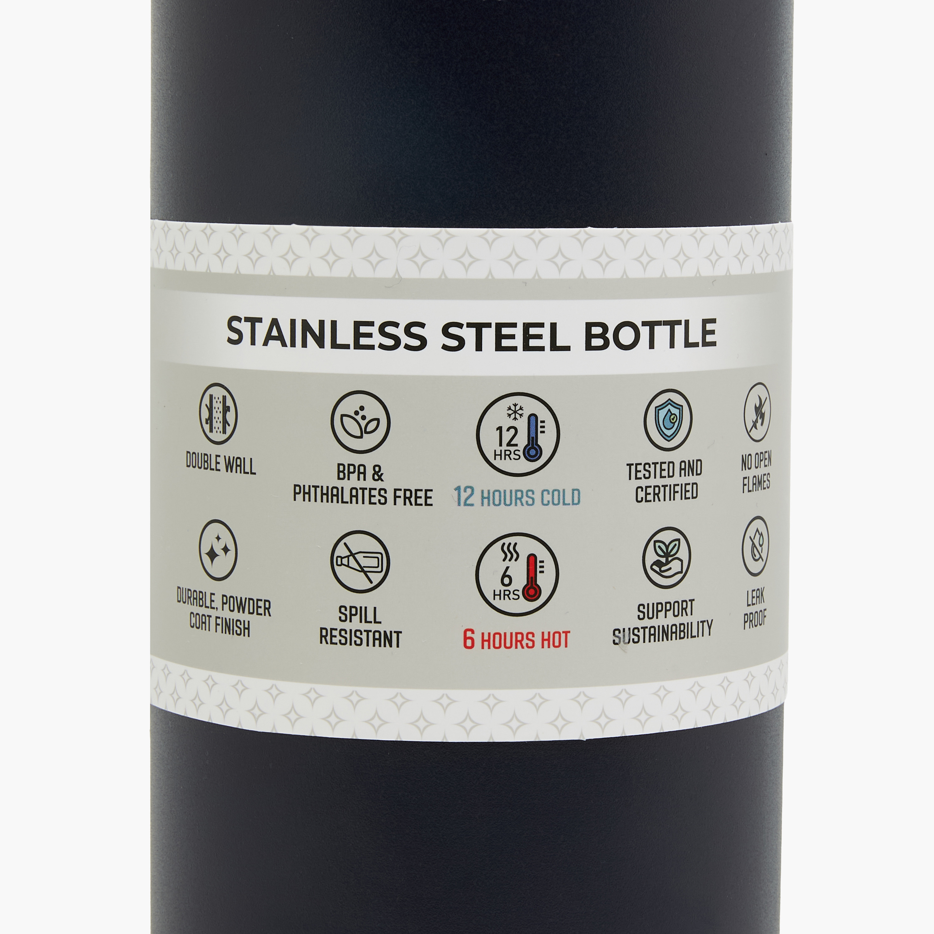 Juniors Solid Stainless Steel Water Bottle - 1 L-school-waterbottles-image-8