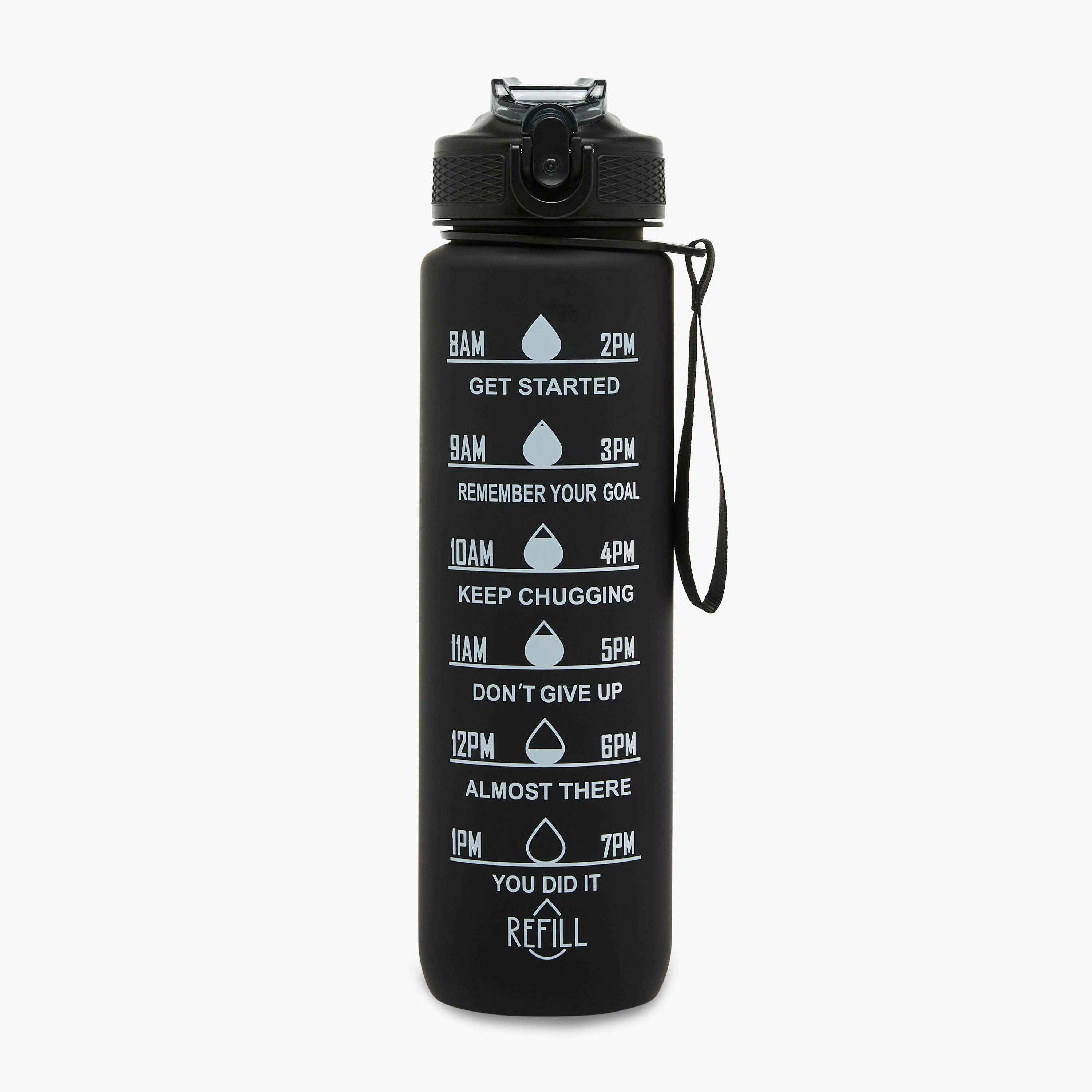 Juniors Time Marker Print Water Bottle -1 L-school-waterbottles-image-1