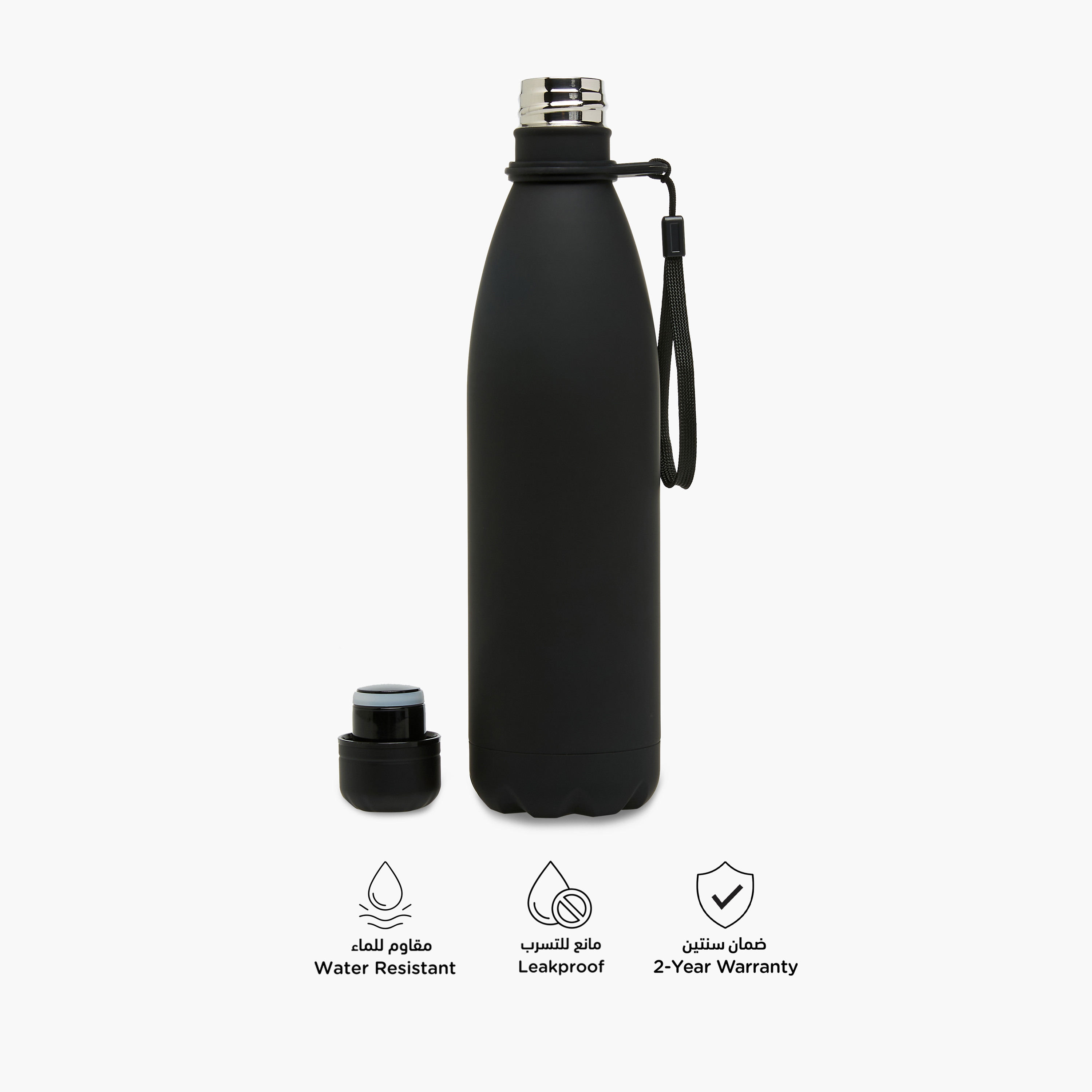 Juniors Solid Stainless Steel Insulated Water Bottle - 500 ml-school-waterbottles-image-4