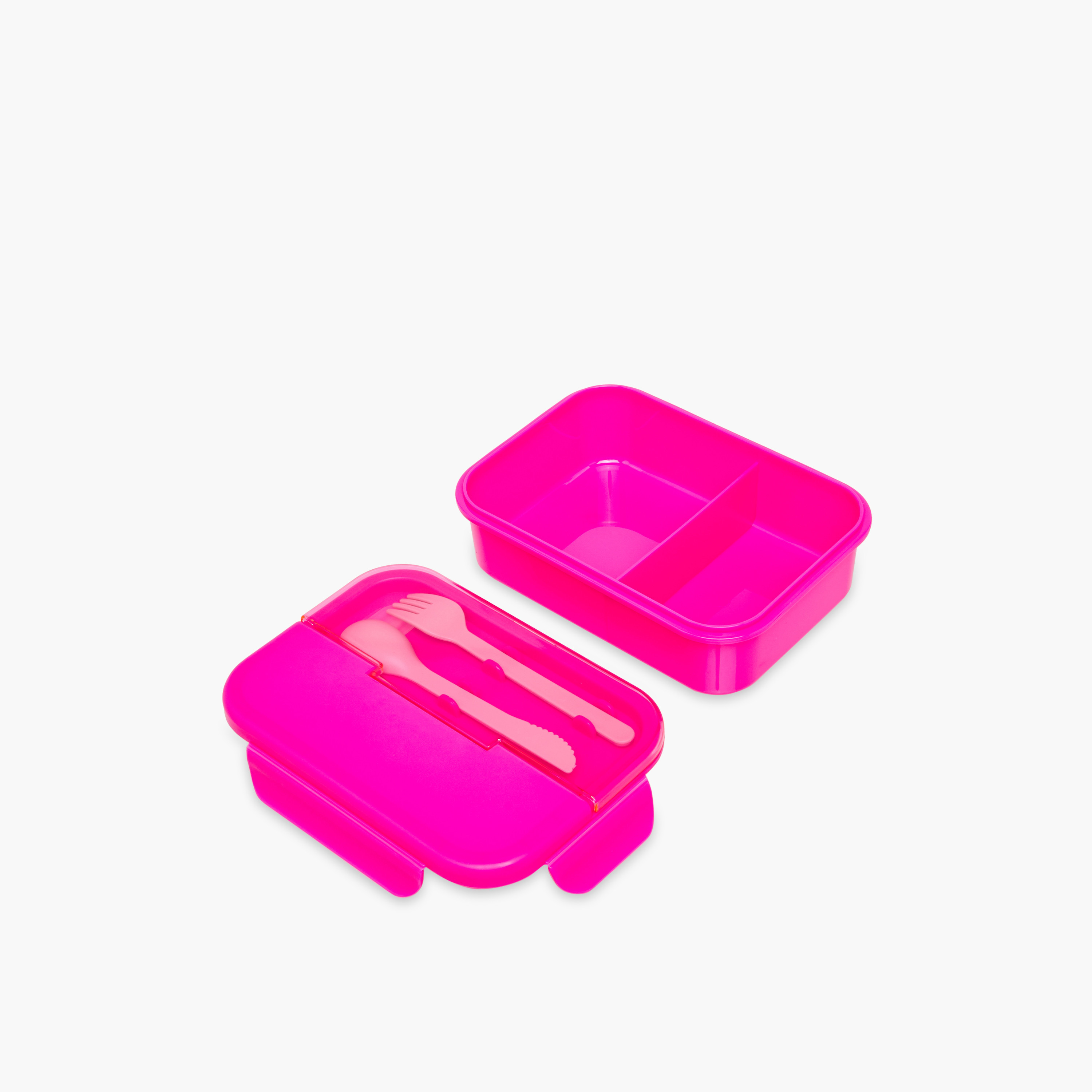 Juniors Solid Lunchbox with Cutlery and Clip Lock Closure-school-lunchessentials-lunchboxes-image-3