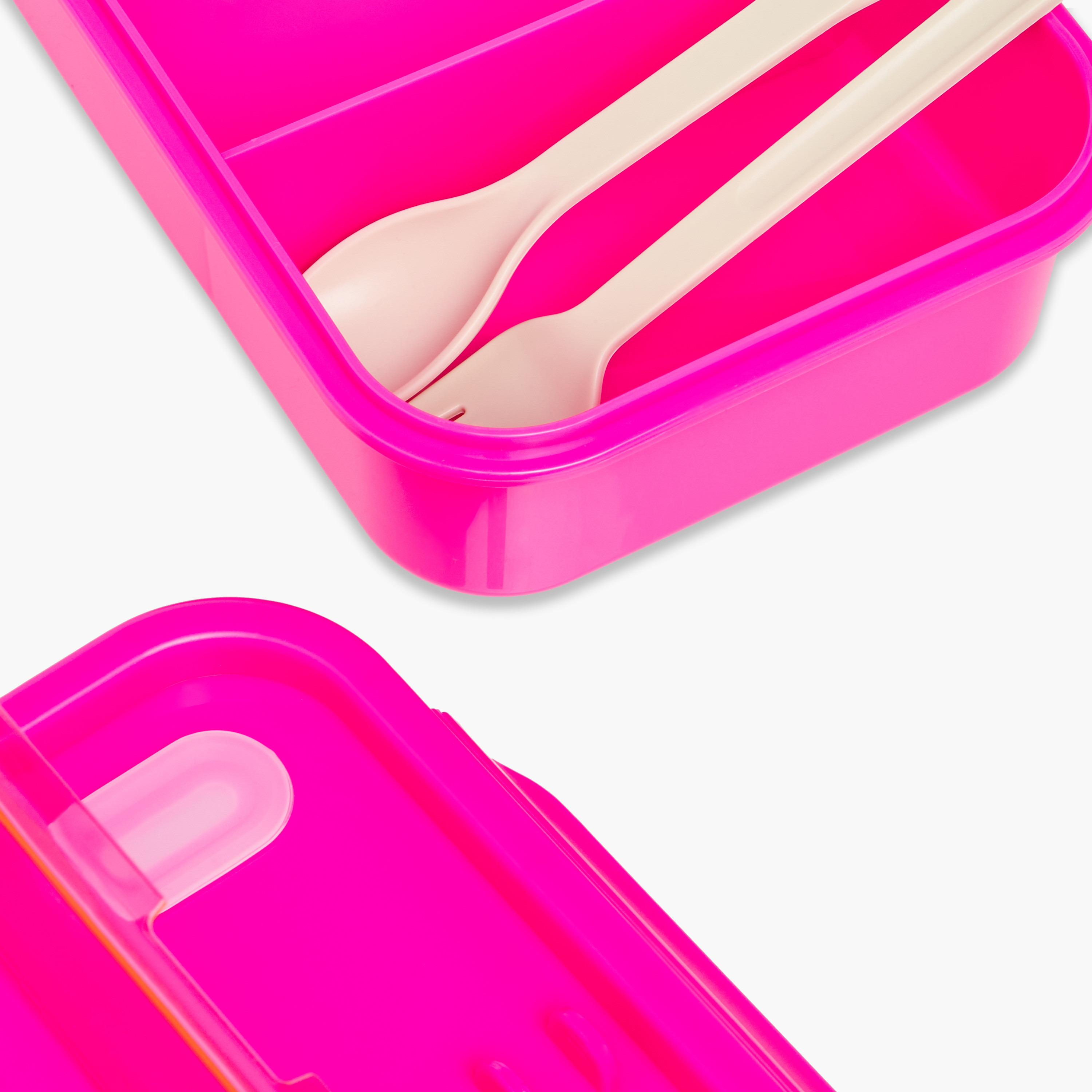 Juniors Solid Lunchbox with Cutlery and Clip Lock Closure-school-lunchessentials-lunchboxes-image-5