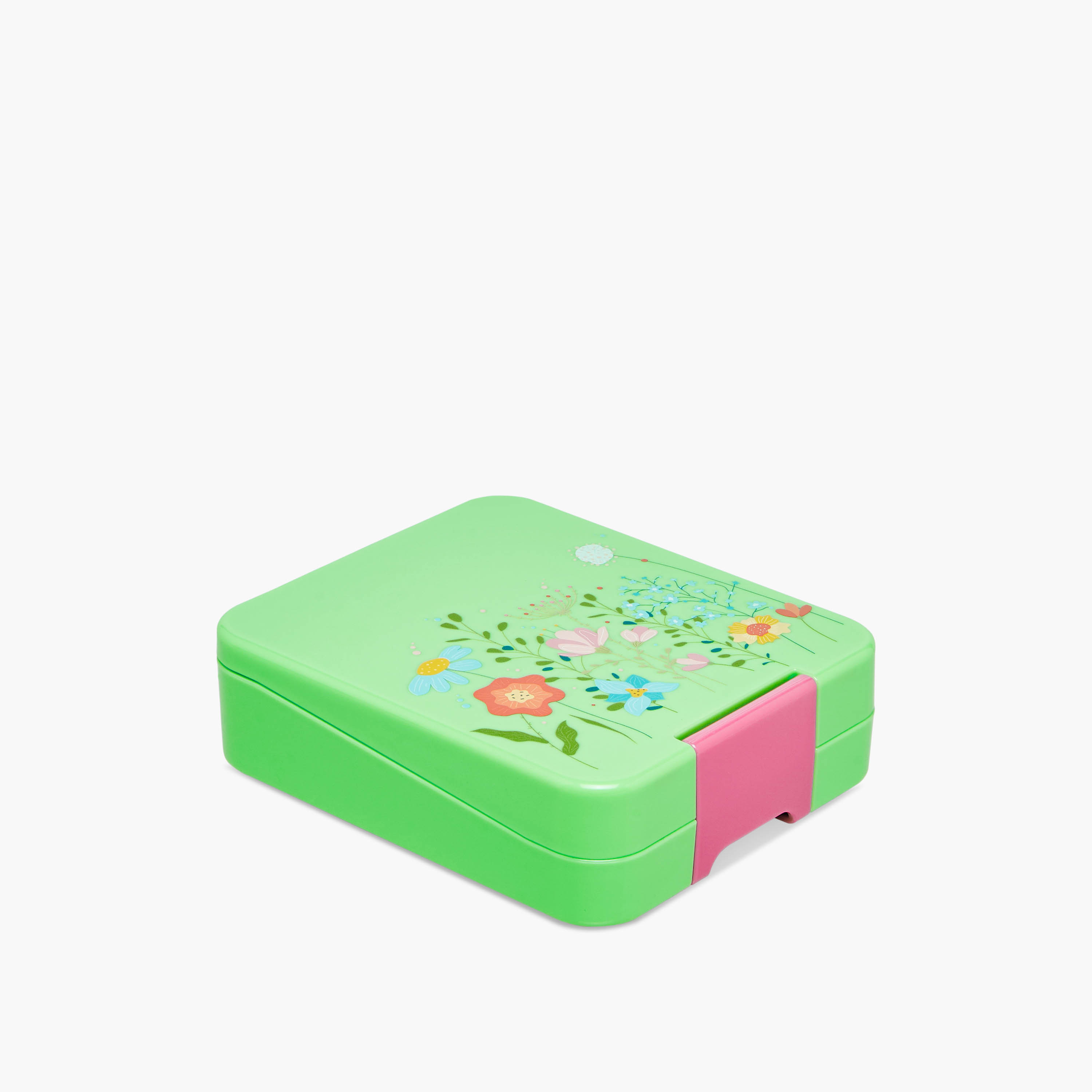 Juniors Floral Print Lunch Box with Clip Lock Closure-school-lunchessentials-lunchboxes-image-2