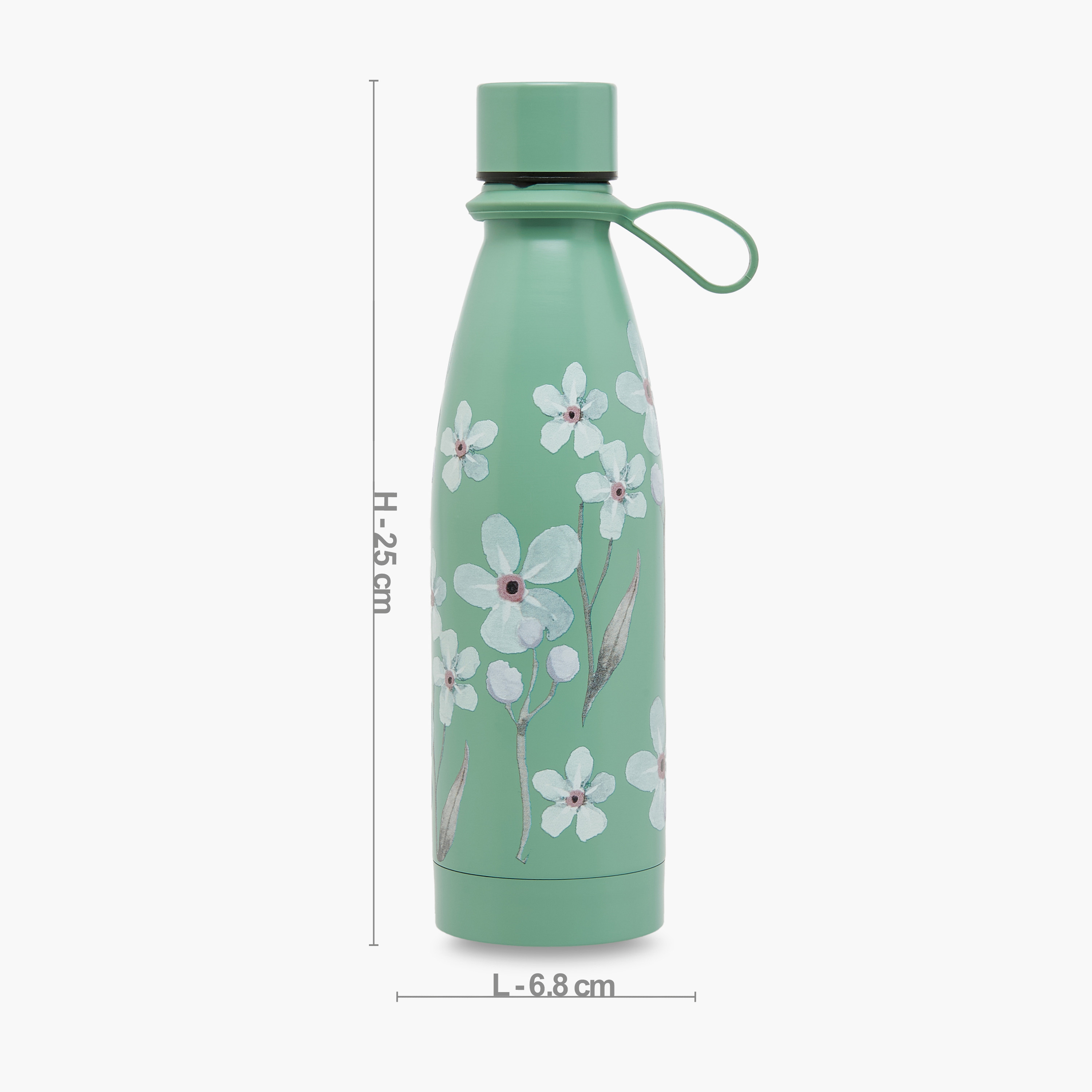 Juniors Floral Print Insulated Water Bottle - 500 ml-school-waterbottles-image-2