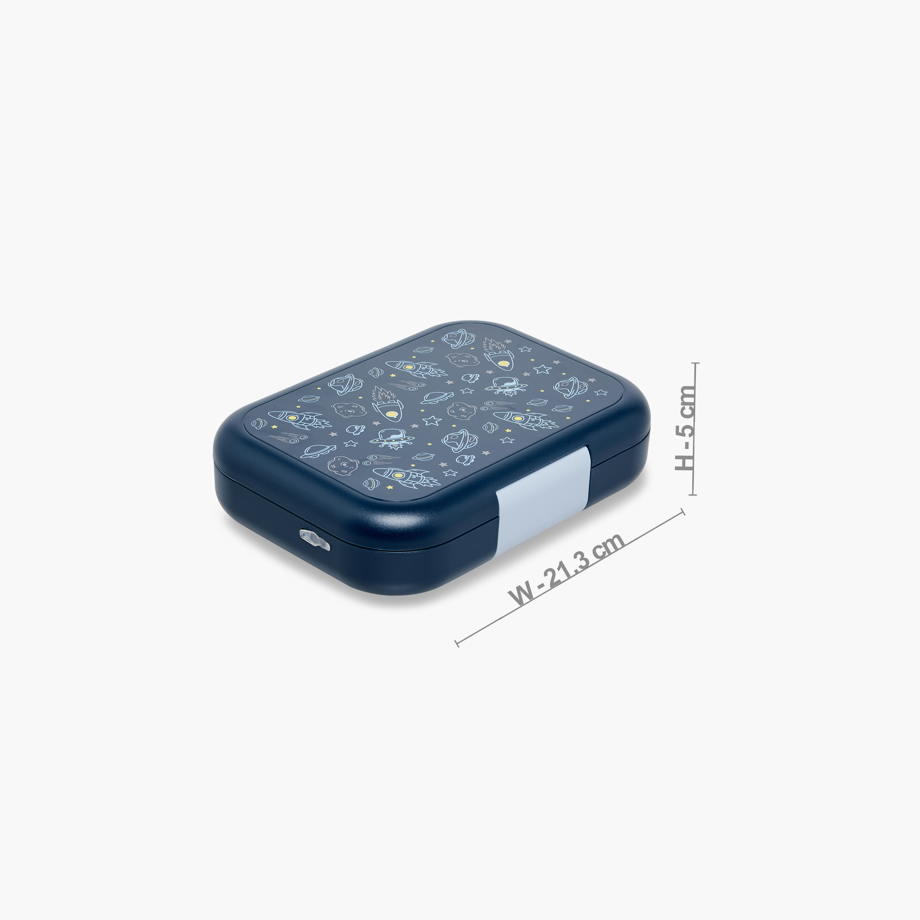 Juniors Space Print Lunch Box with Clip Lock Closure-school-lunchessentials-lunchboxes-image-2