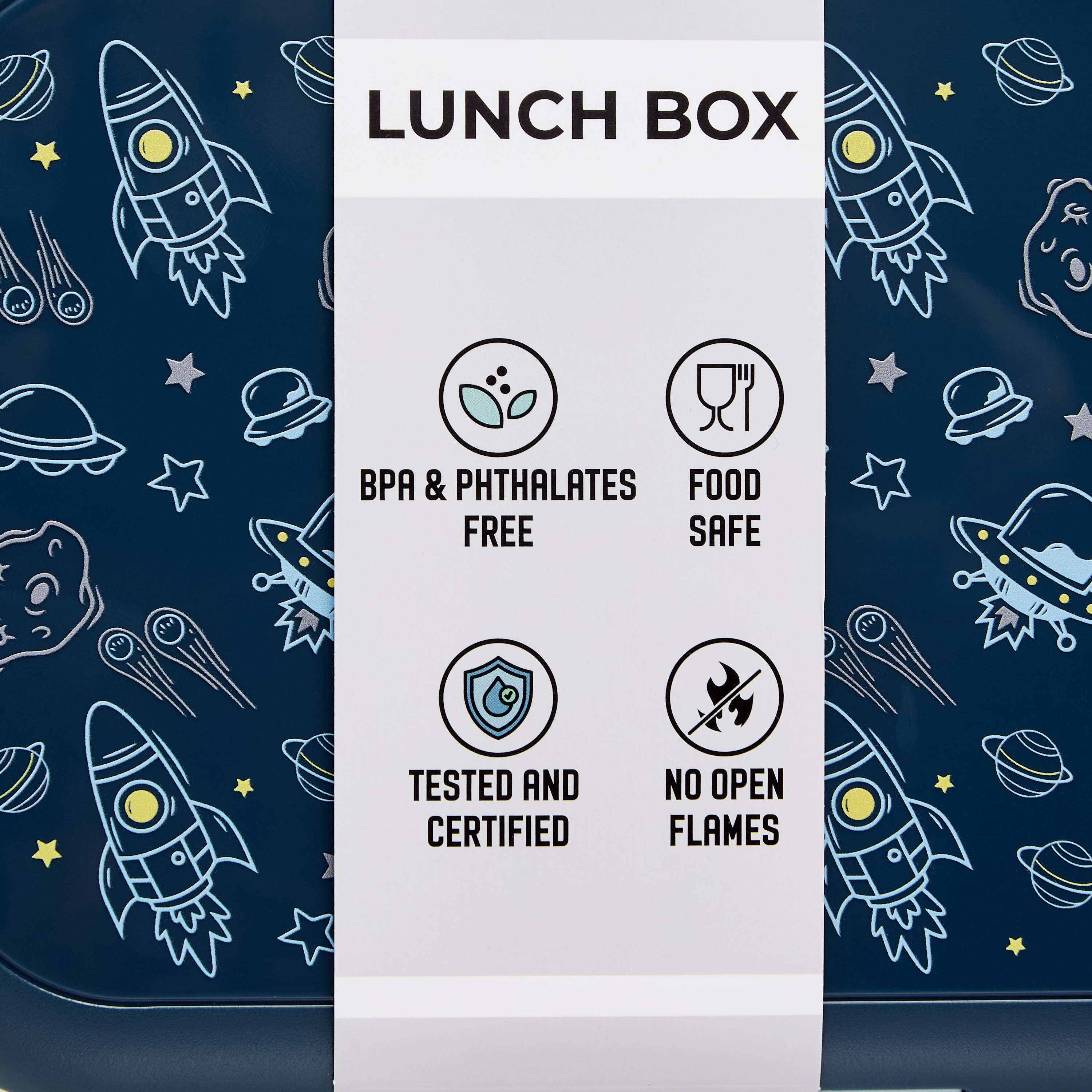 Juniors Space Print Lunch Box with Clip Lock Closure-school-lunchessentials-lunchboxes-image-7