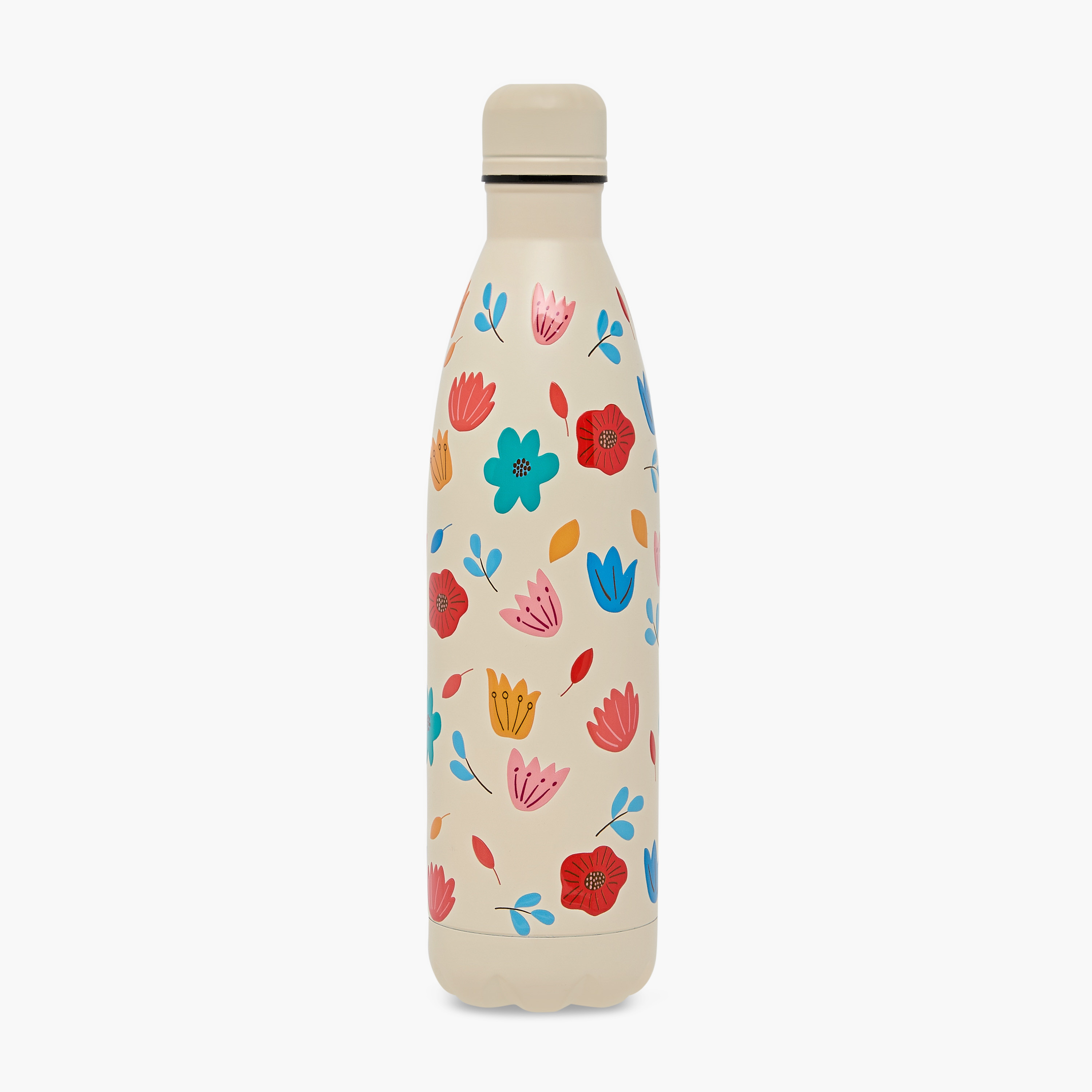 Juniors Floral Stainless Steel Water Bottle with Insulation – 750 ml-school-waterbottles-image-1