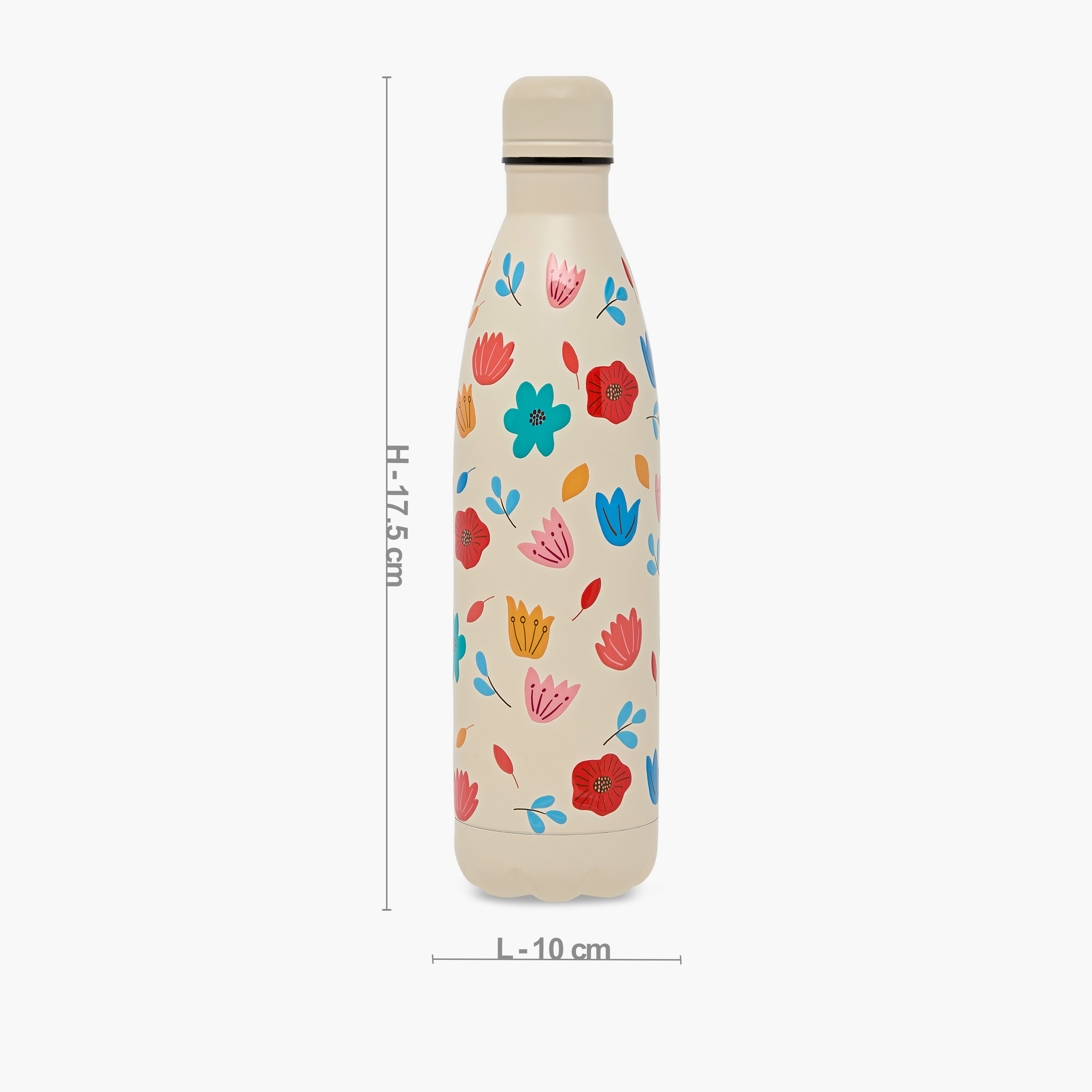 Juniors Floral Stainless Steel Water Bottle with Insulation – 750 ml-school-waterbottles-image-2