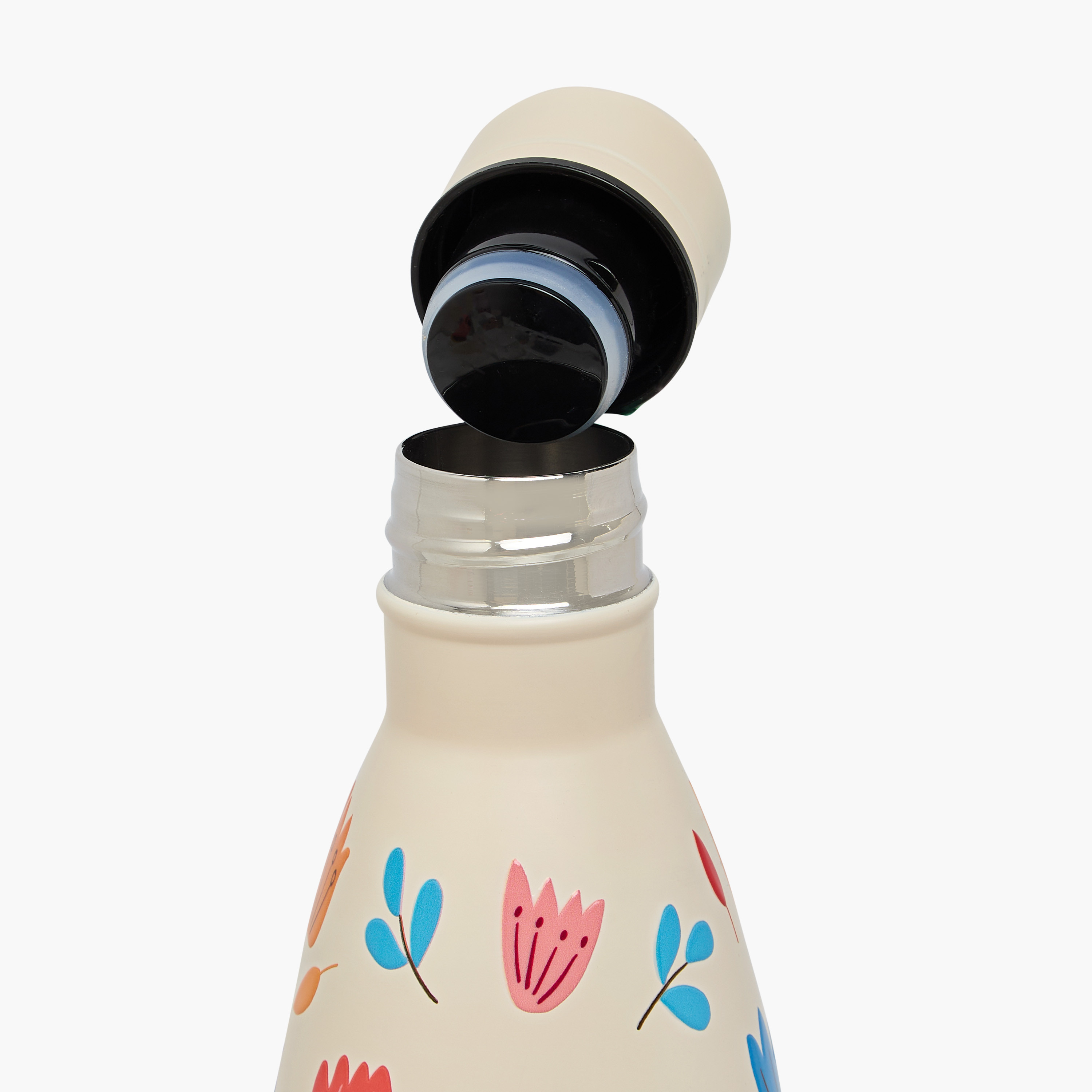 Juniors Floral Stainless Steel Water Bottle with Insulation – 750 ml-school-waterbottles-image-6