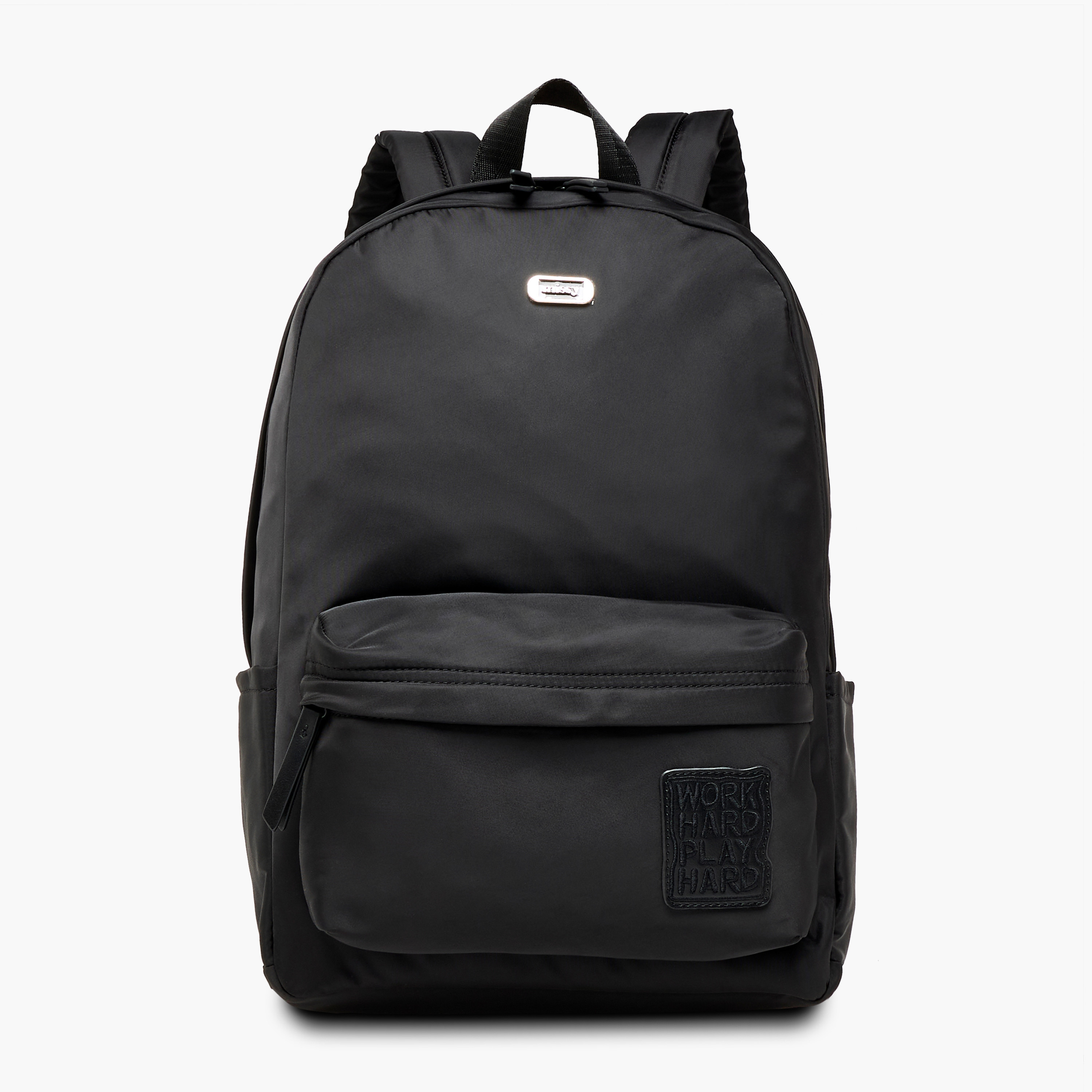 Missy Applique Detail Backpack with Adjustable Straps and Zip Closure - 11x32x42 cm-men-bags-image-1