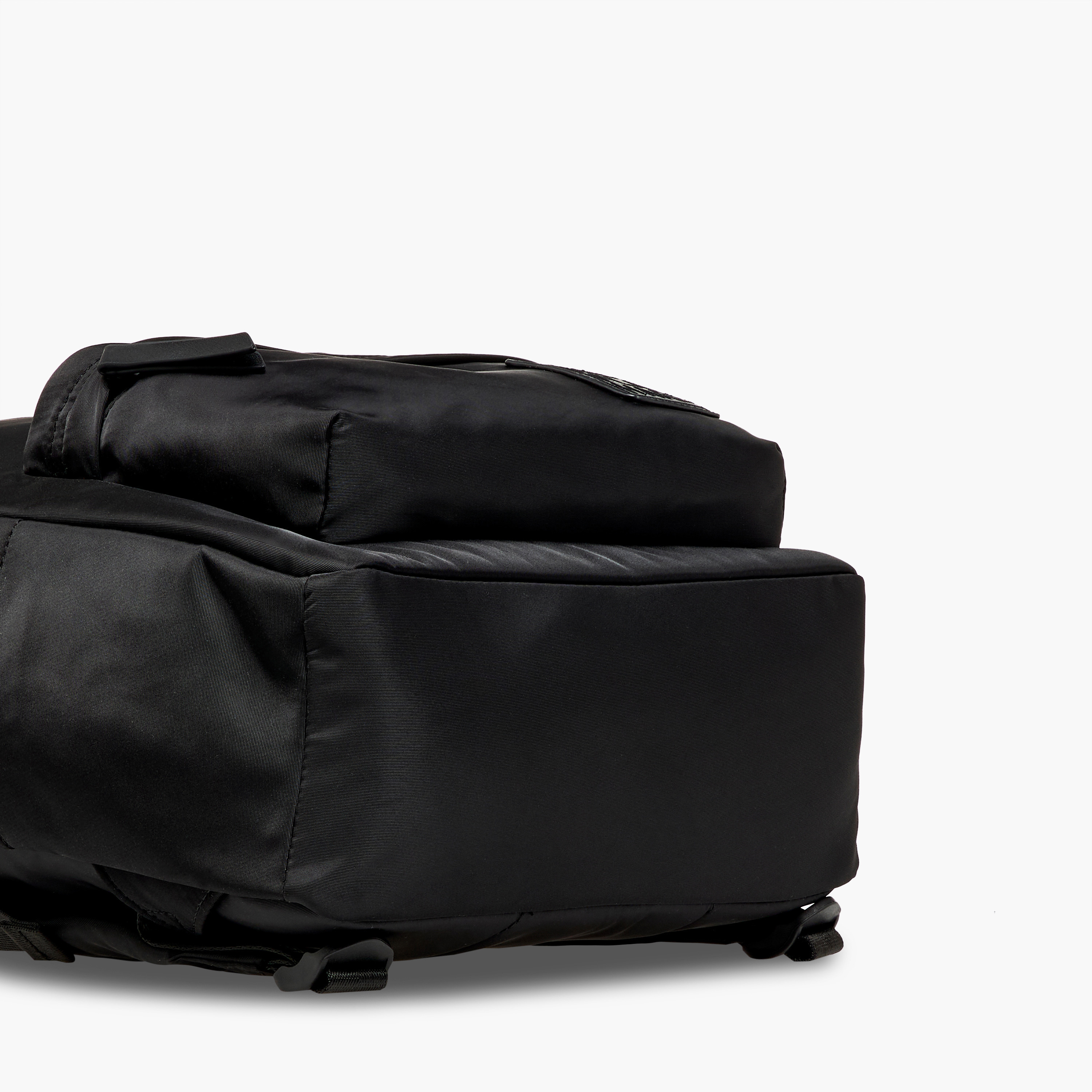 Missy Applique Detail Backpack with Adjustable Straps and Zip Closure - 11x32x42 cm-men-bags-image-6