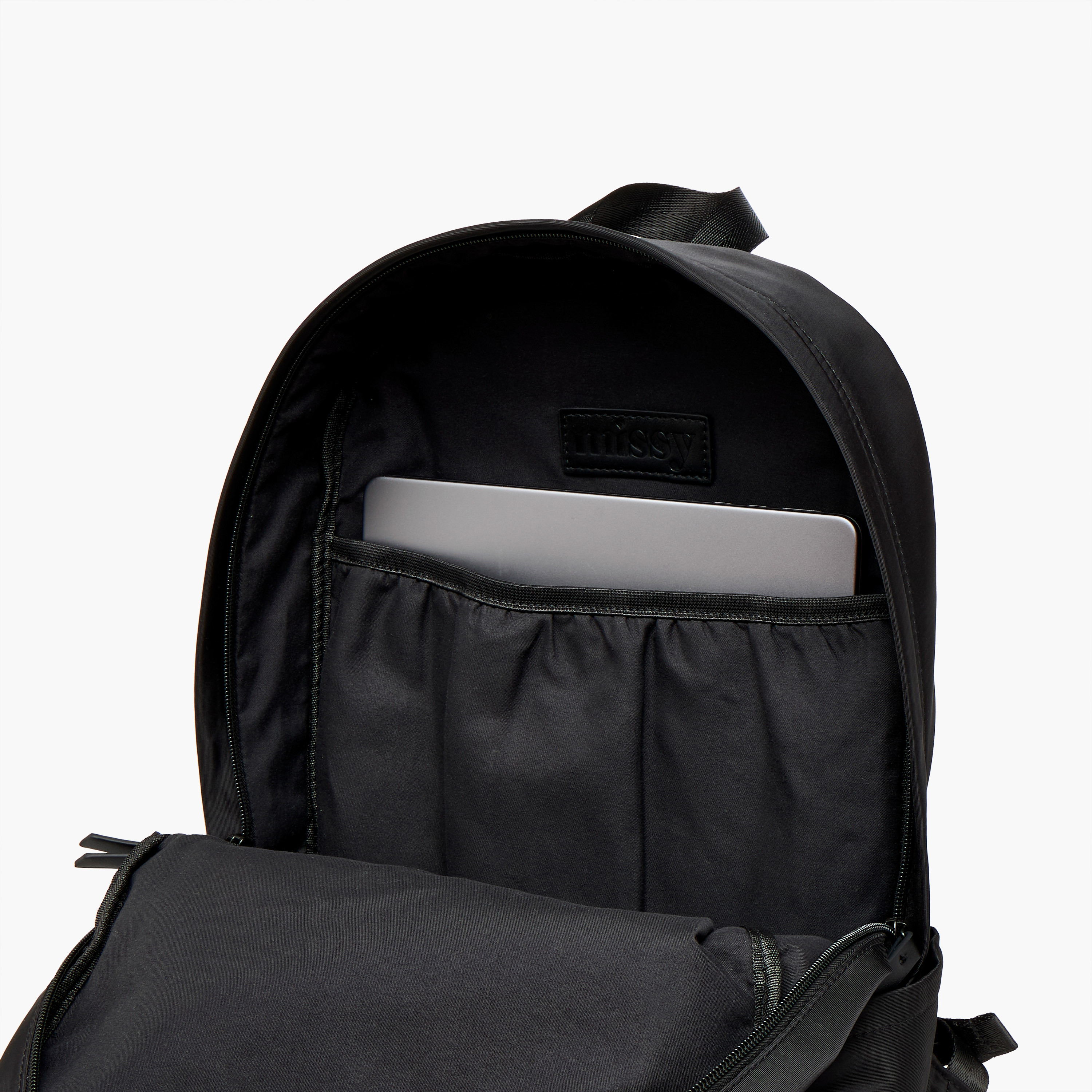 Missy Applique Detail Backpack with Adjustable Straps and Zip Closure - 11x32x42 cm-men-bags-image-7
