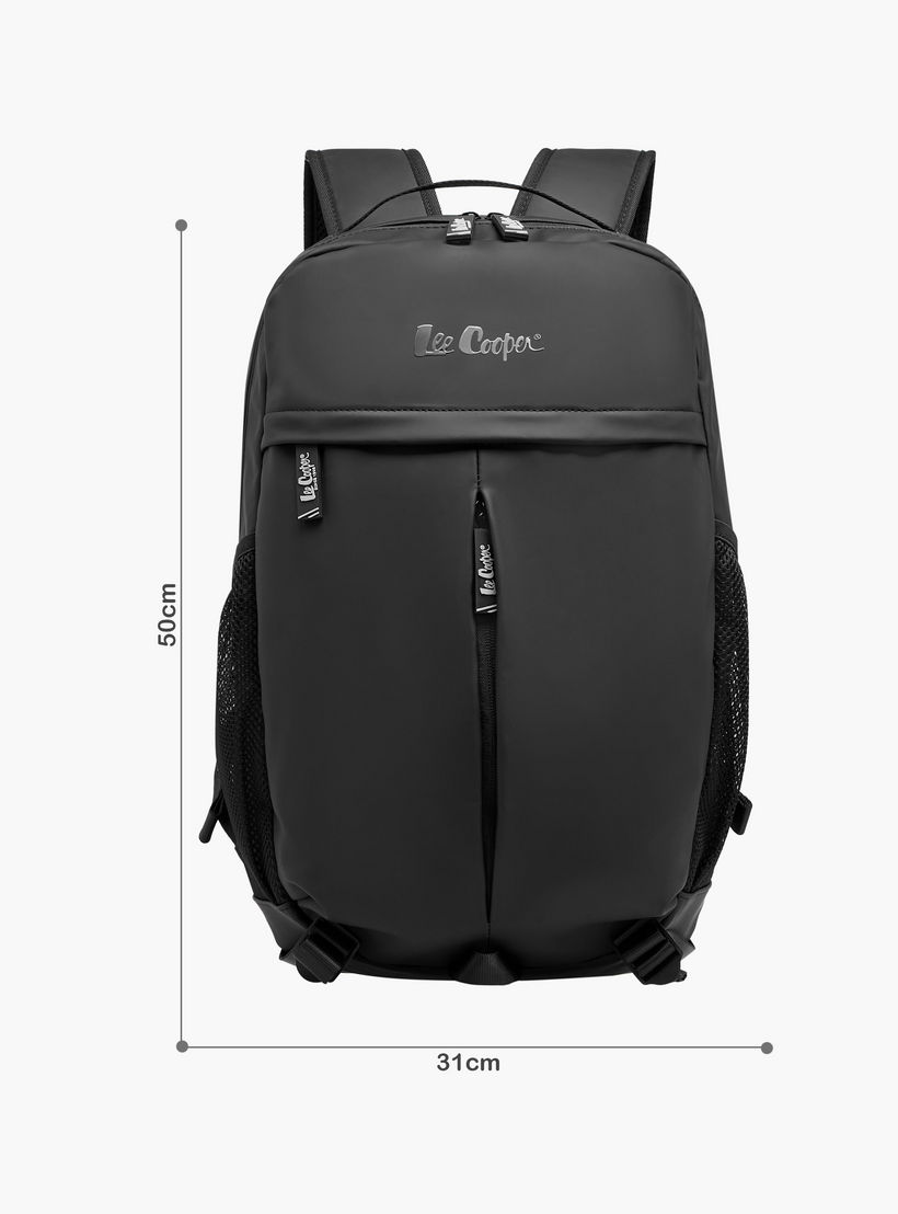شنطة ظهر سادة بأحزمة قابلة للتعديل وسحاب إغلاق من لي كوبر - 14x31x50 سم-women-bagsandwallets-backpacks-image-2
