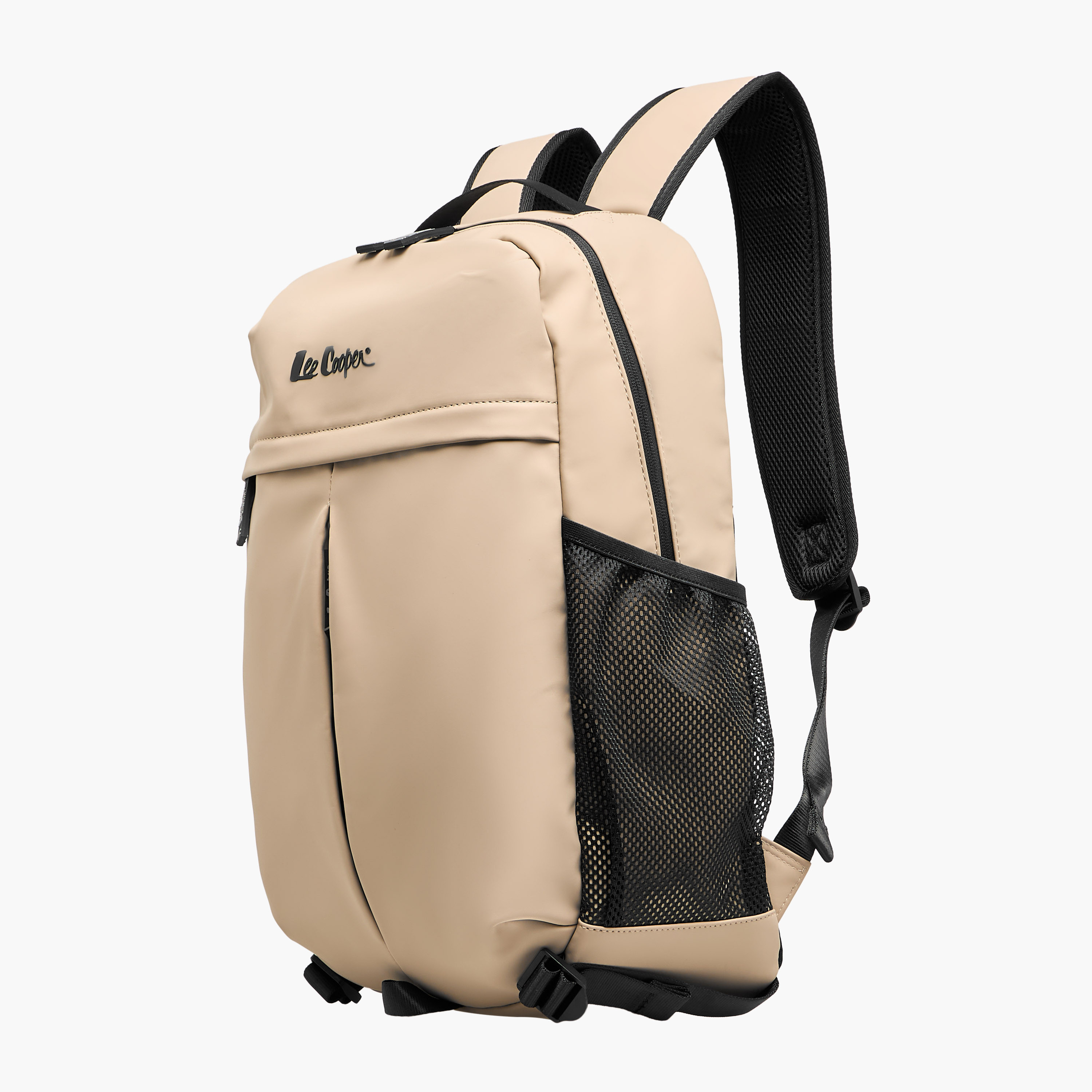 شنطة ظهر سادة بأحزمة قابلة للتعديل وسحاب إغلاق من لي كوبر - 14x31x50 سم-women-bagsandwallets-backpacks-image-3
