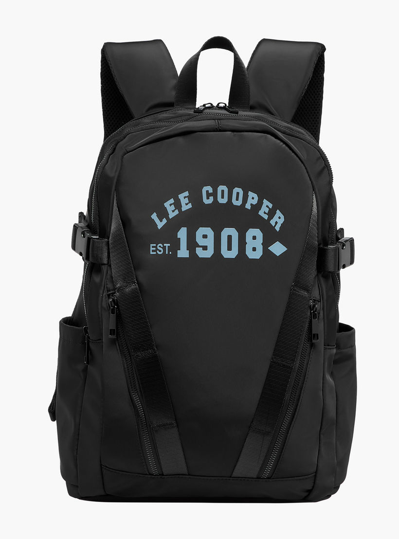 شنطة ظهر بطبعات وأحزمة قابلة للتعديل وسحاب إغلاق من لي كوبر - 16xX33X47 سم-travel-luggagesandbags-backpacks-image-1