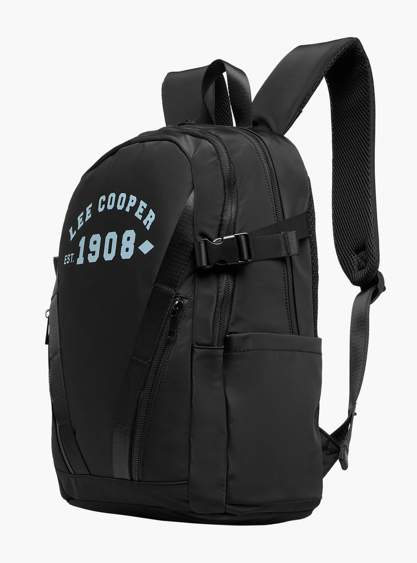شنطة ظهر بطبعات وأحزمة قابلة للتعديل وسحاب إغلاق من لي كوبر - 16xX33X47 سم-travel-luggagesandbags-backpacks-image-3