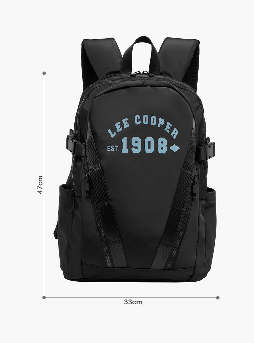 شنطة ظهر بطبعات وأحزمة قابلة للتعديل وسحاب إغلاق من لي كوبر - 16xX33X47 سم-travel-luggagesandbags-backpacks-image-2