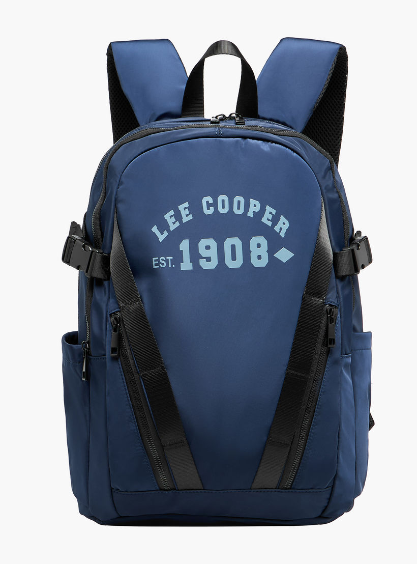 شنطة ظهر بطبعات وأحزمة قابلة للتعديل وسحاب إغلاق من لي كوبر - 16xX33X47 سم-travel-luggagesandbags-backpacks-image-1