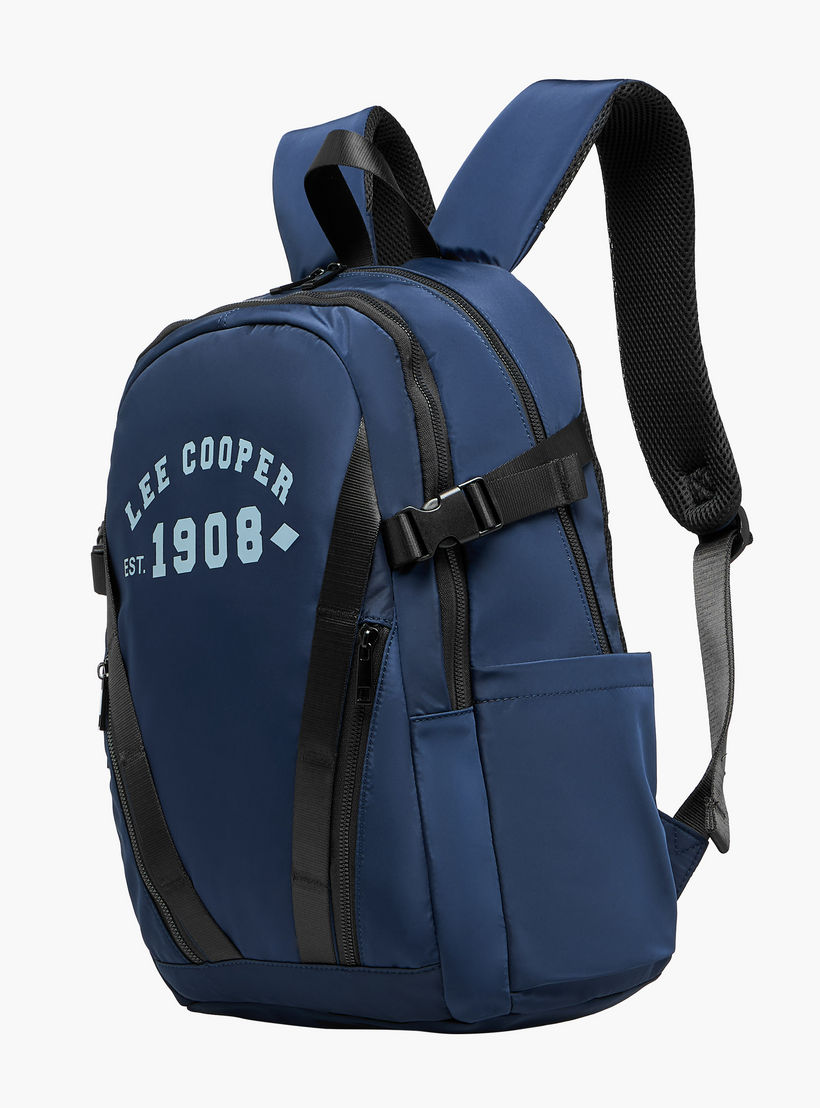 شنطة ظهر بطبعات وأحزمة قابلة للتعديل وسحاب إغلاق من لي كوبر - 16xX33X47 سم-travel-luggagesandbags-backpacks-image-3