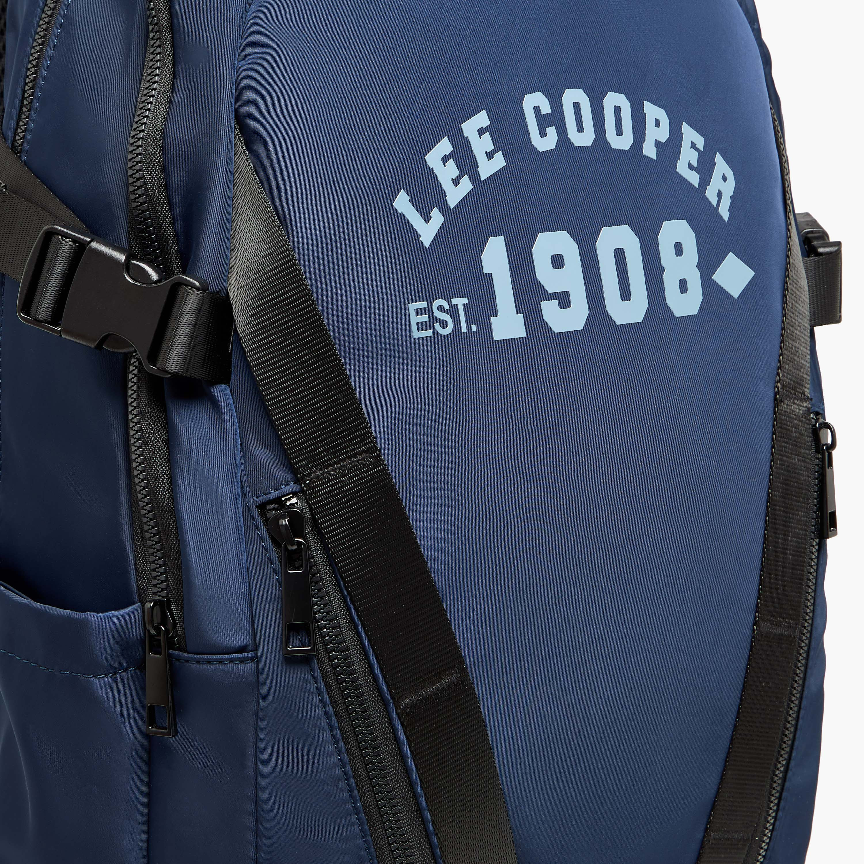 شنطة ظهر بطبعات وأحزمة قابلة للتعديل وسحاب إغلاق من لي كوبر - 16xX33X47 سم-travel-luggagesandbags-backpacks-image-6