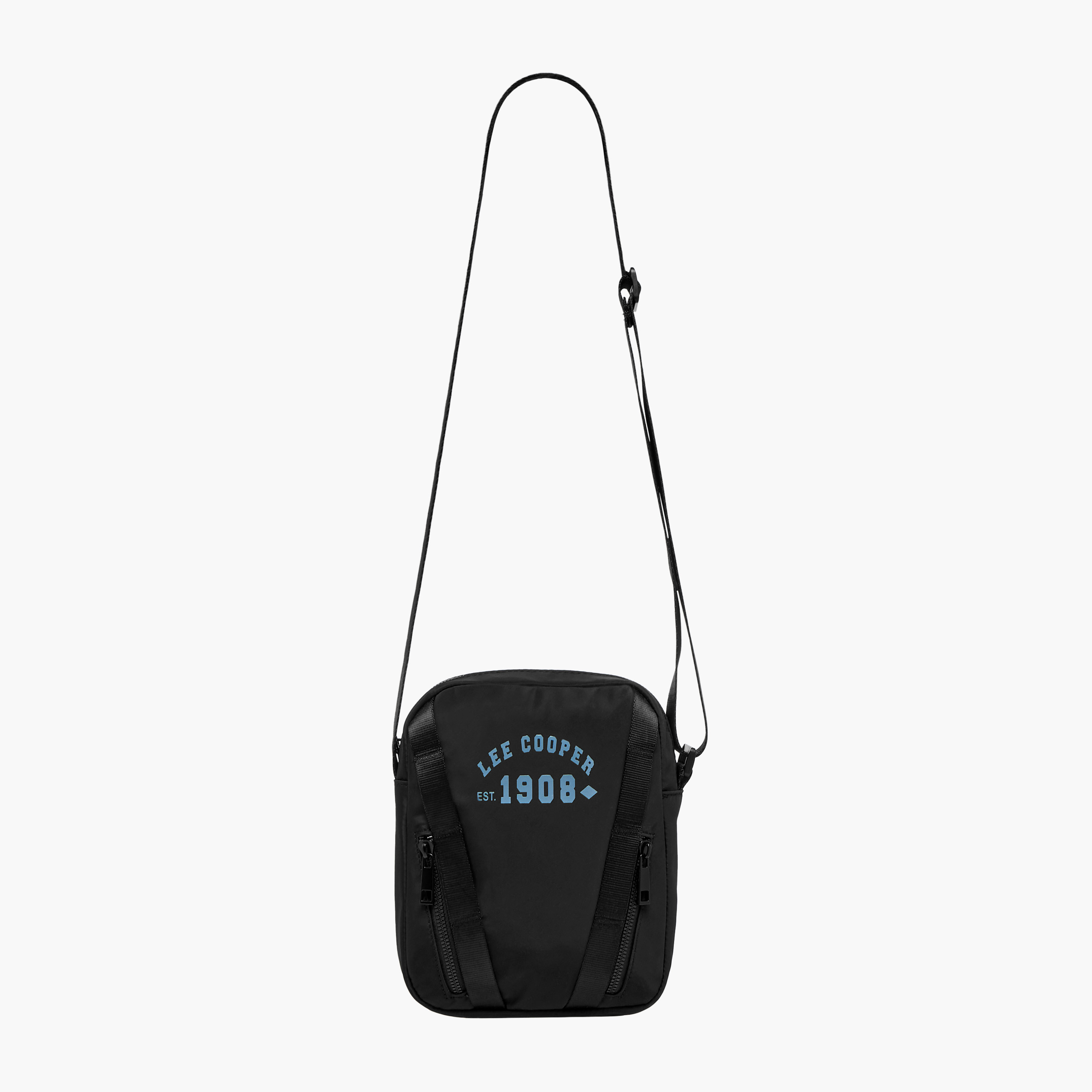 شنطة كروس بودي بطبعات شعار وحزام قابل للتعديل وسحاب إغلاق من لي كوبر-travel-accessories-image-3
