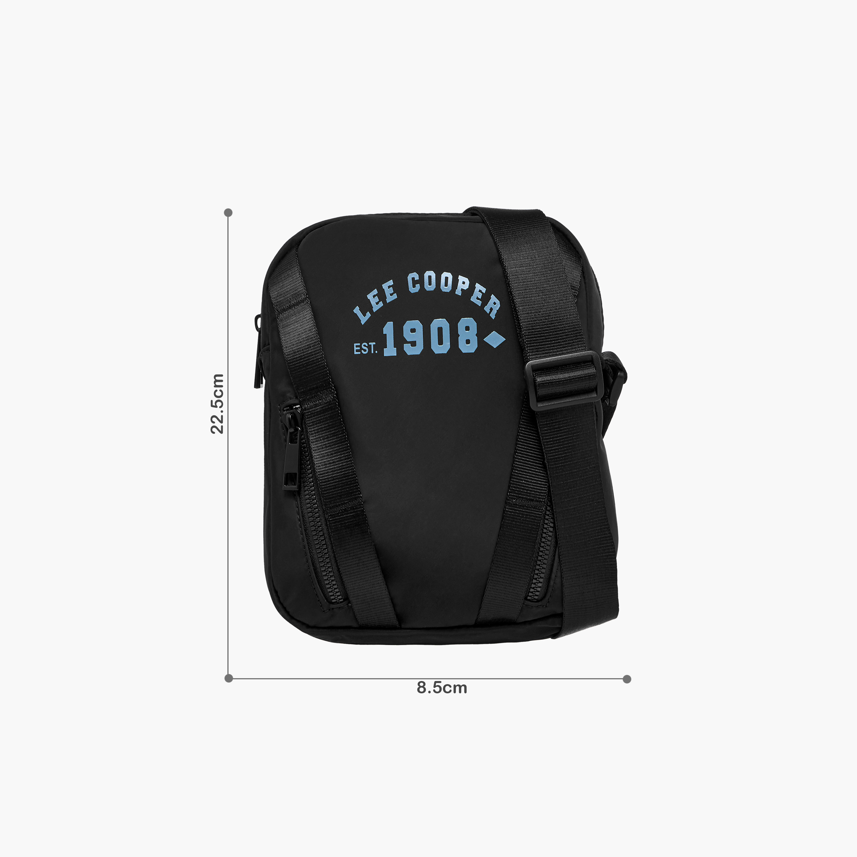 شنطة كروس بودي بطبعات شعار وحزام قابل للتعديل وسحاب إغلاق من لي كوبر-travel-accessories-image-2