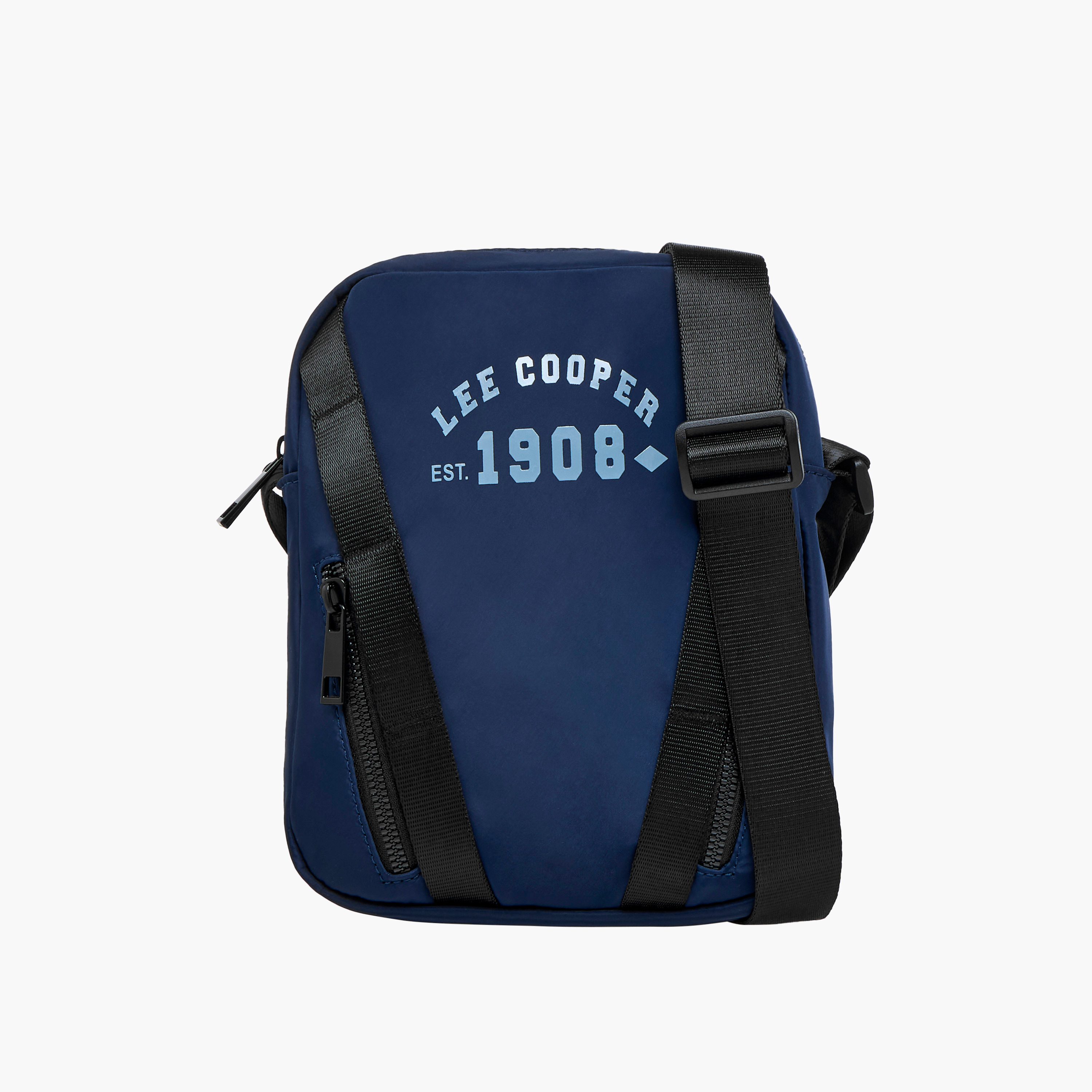 شنطة كروس بودي بطبعات شعار وحزام قابل للتعديل وسحاب إغلاق من لي كوبر-travel-accessories-image-1