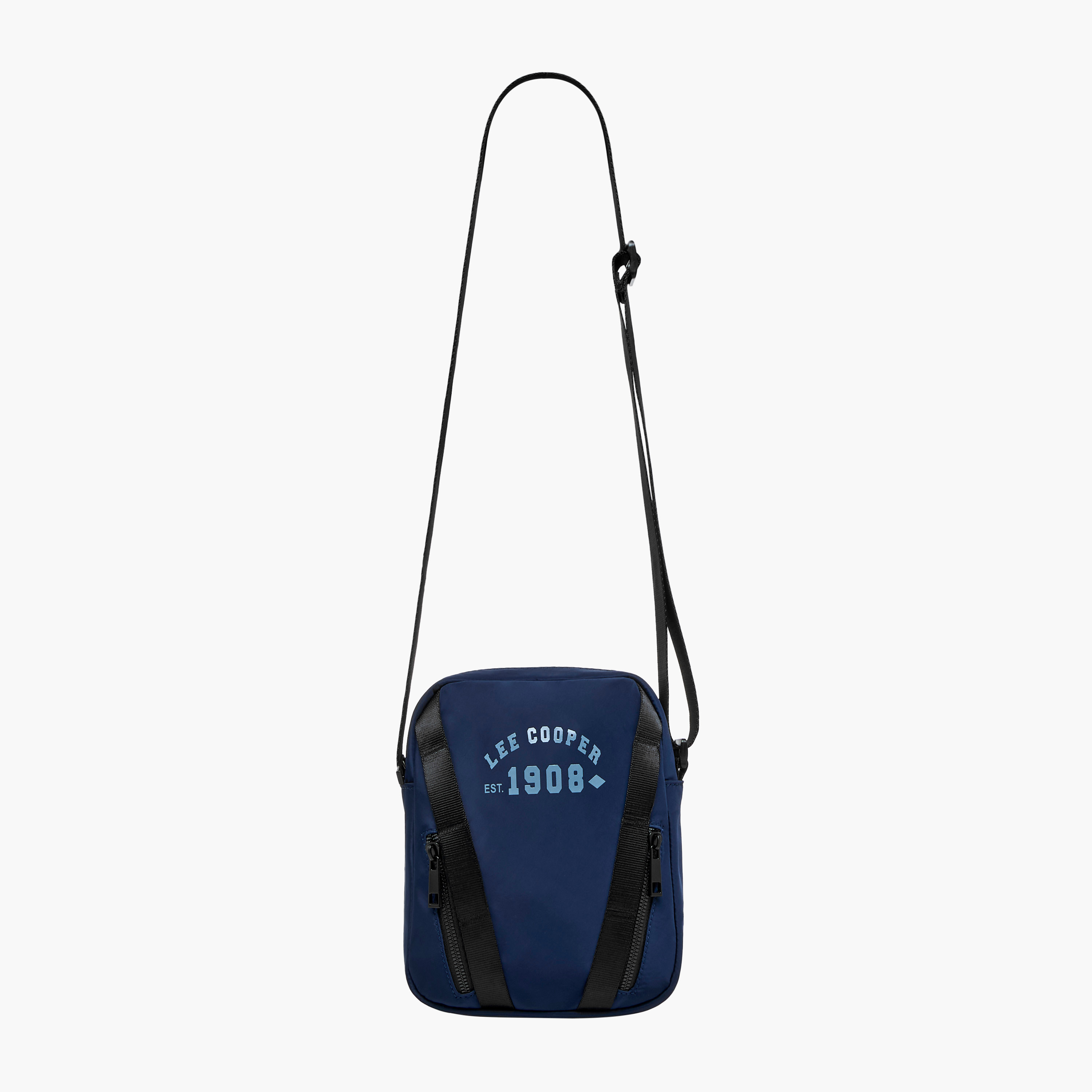 شنطة كروس بودي بطبعات شعار وحزام قابل للتعديل وسحاب إغلاق من لي كوبر-travel-accessories-image-3