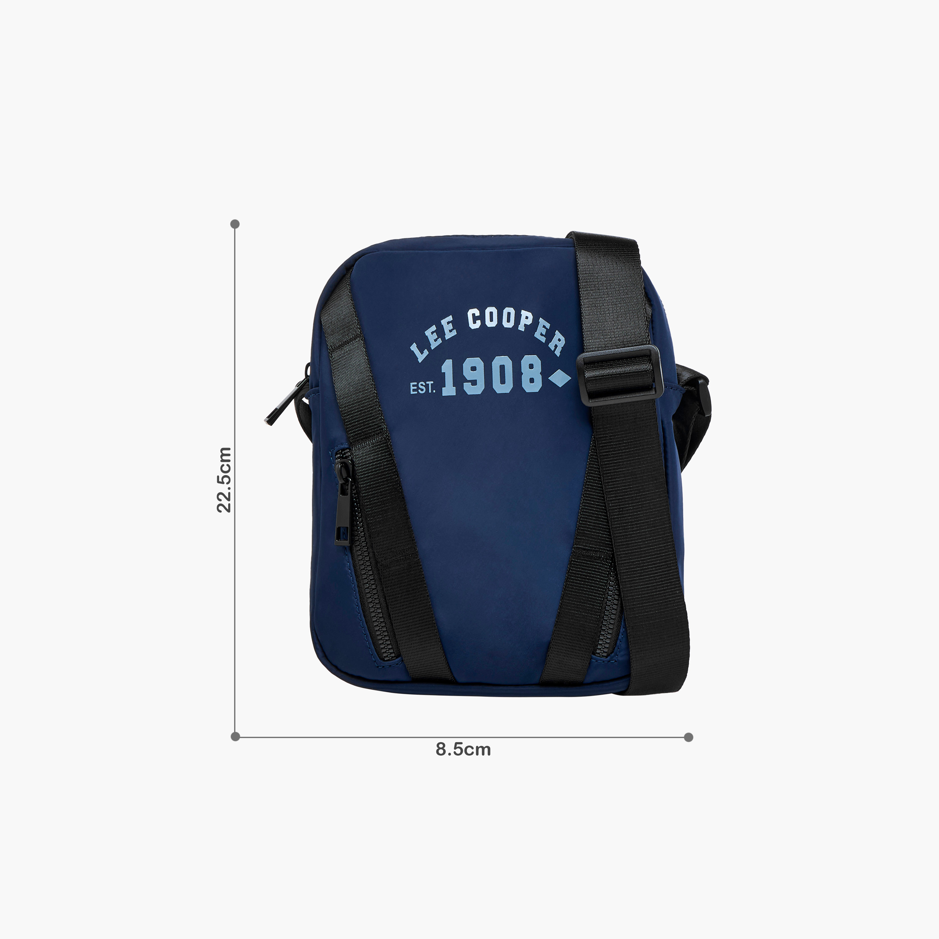 شنطة كروس بودي بطبعات شعار وحزام قابل للتعديل وسحاب إغلاق من لي كوبر-travel-accessories-image-2