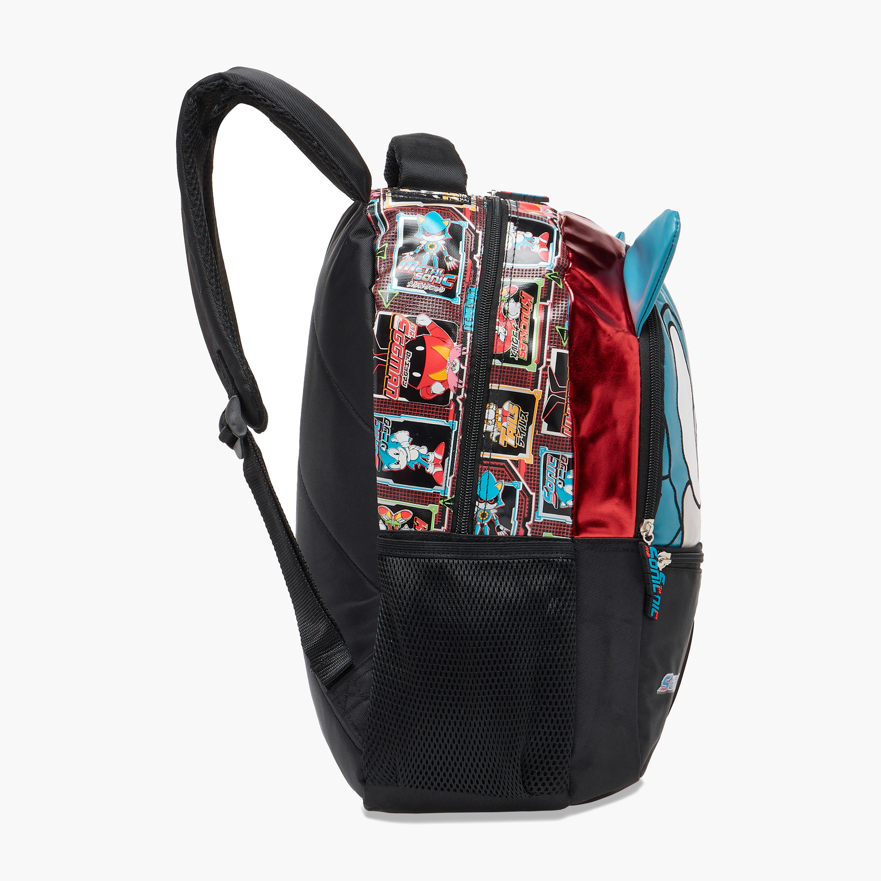 Sonic the Hedgehog Print Backpack with Adjustable Shoulder Straps - 16 inches-school-bagsandbackpacks-backpacks-image-3