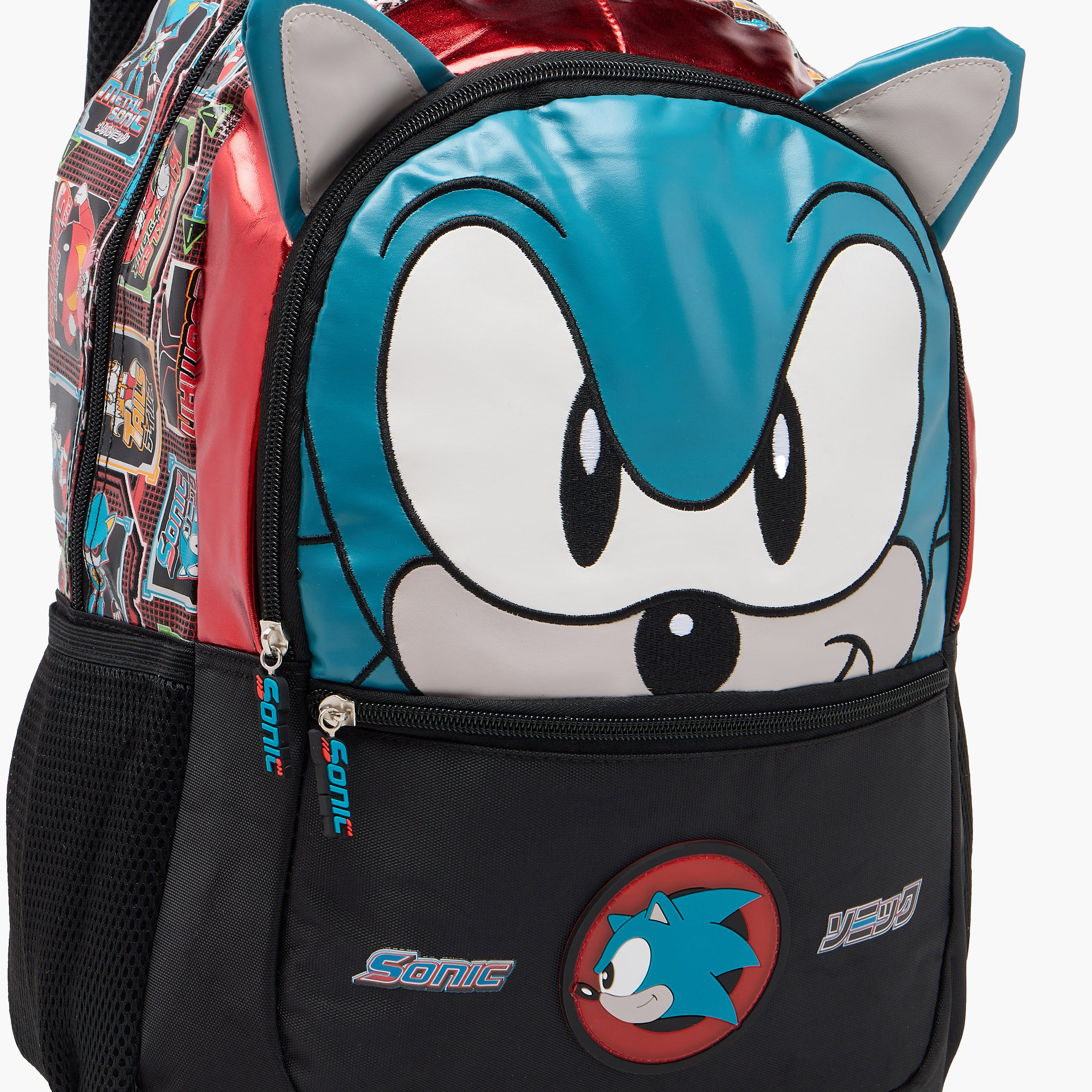 Sonic the Hedgehog Print Backpack with Adjustable Shoulder Straps - 16 inches-school-bagsandbackpacks-backpacks-image-7