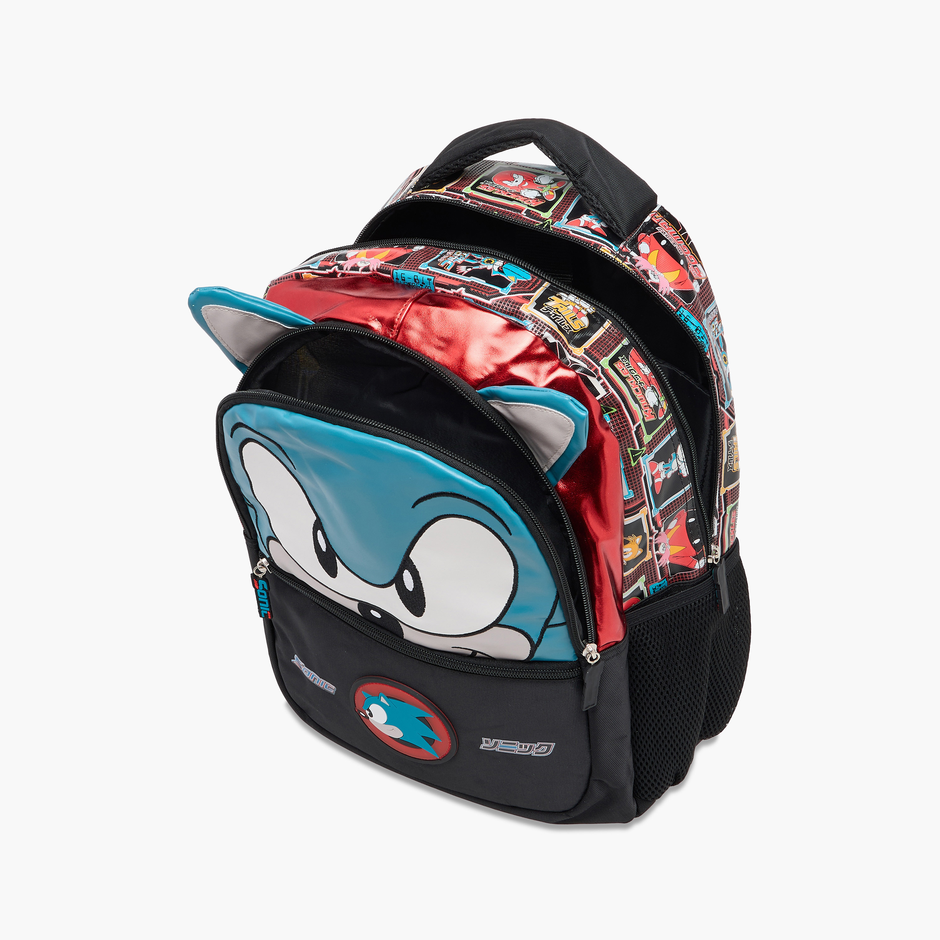 Sonic the Hedgehog Print Backpack with Adjustable Shoulder Straps - 16 inches-school-bagsandbackpacks-backpacks-image-9