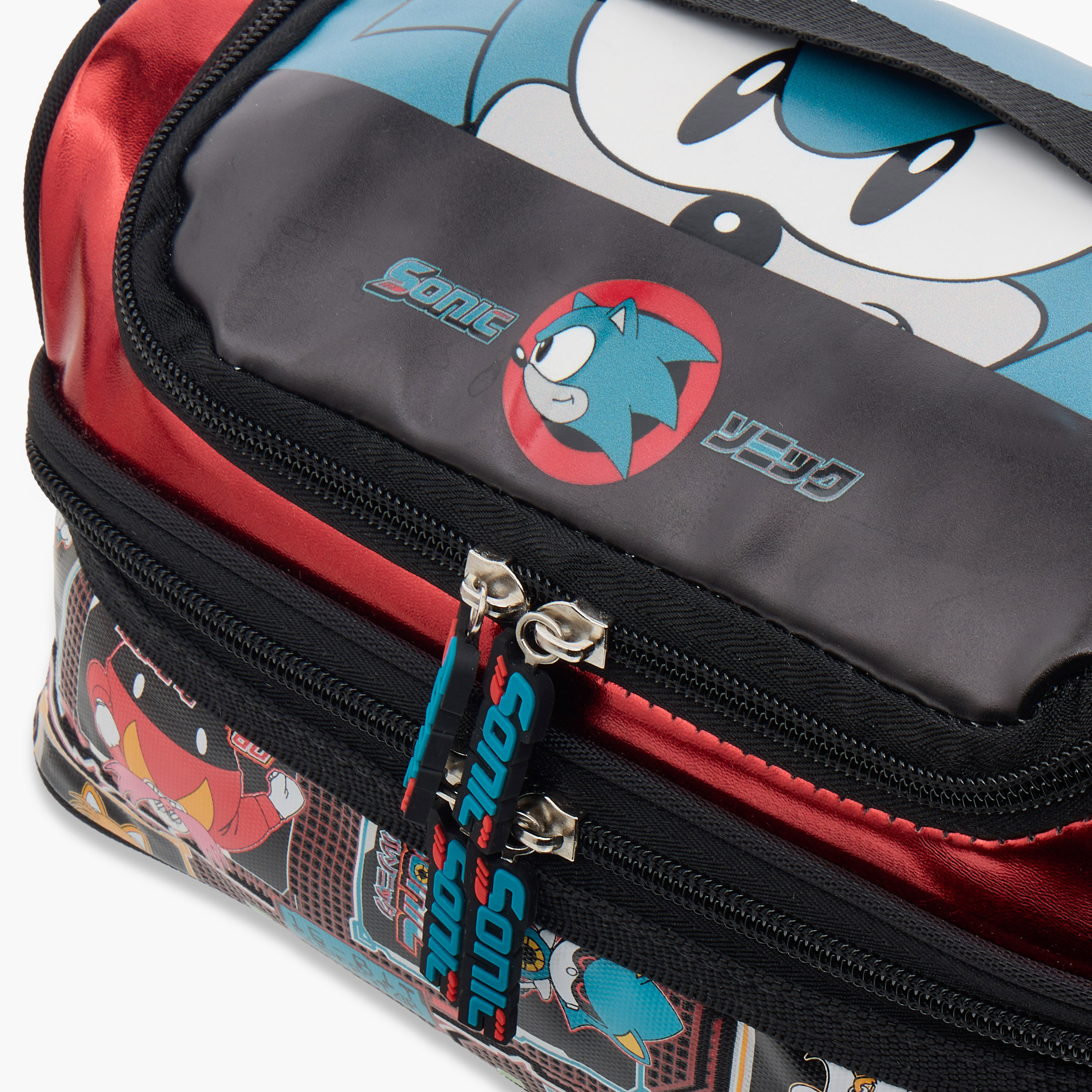 شنطة غداء بطبقتين بطبعات سونيك القنفذ وسحّاب إغلاق-school-lunchessentials-lunchbags-image-5