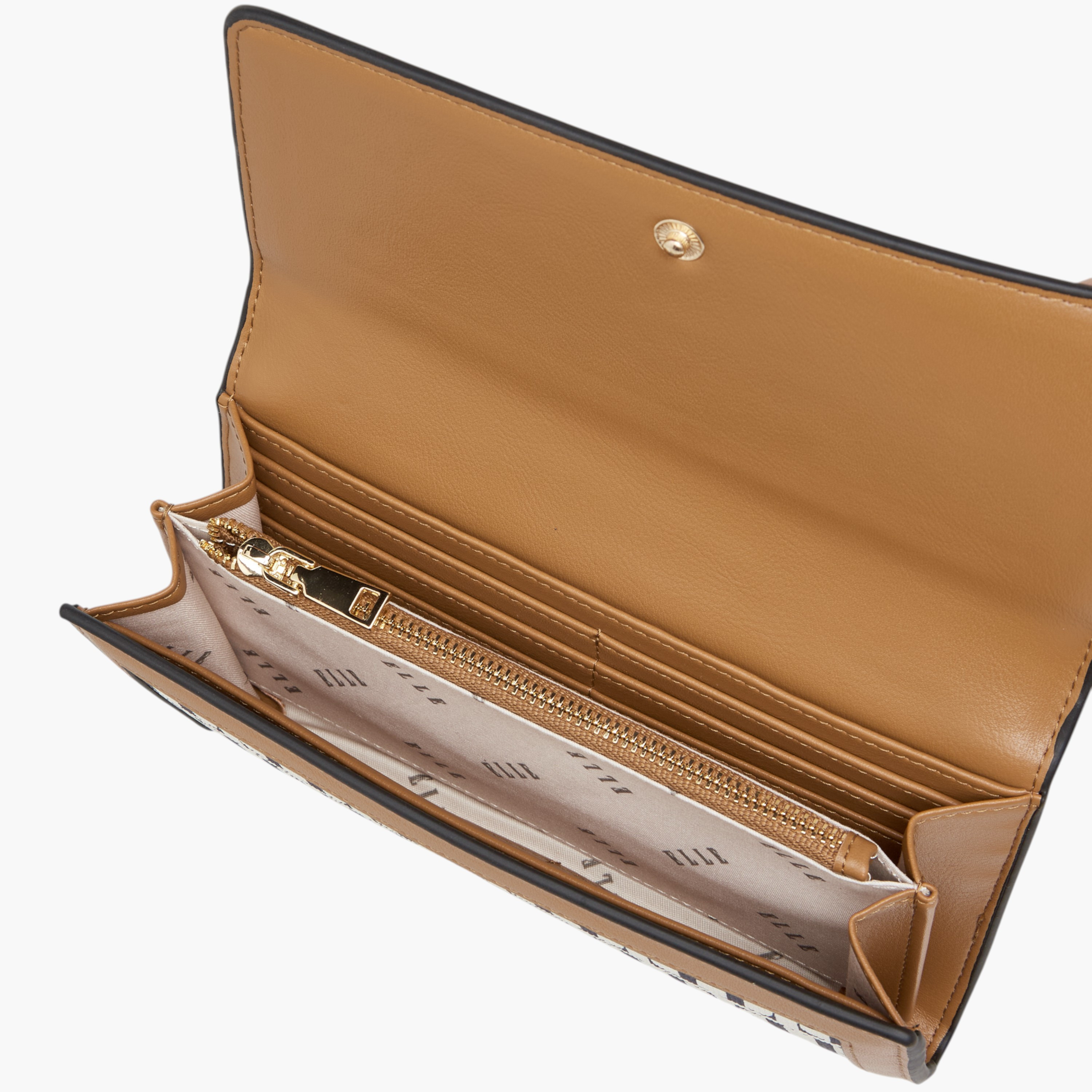 محفظة بزر إغلاق وطبعات مونوجرام من إيل-women-bagsandwallets-wallets-image-5