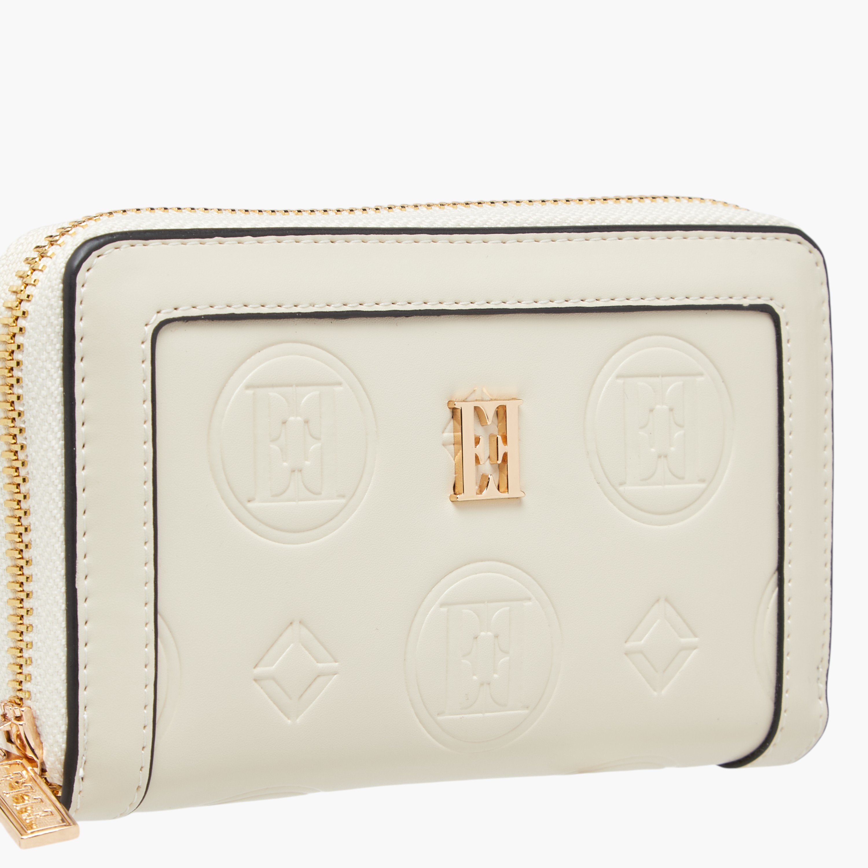 محفظة بسحاب ونقوش مونوجرام من إيل-women-bagsandwallets-wallets-image-3