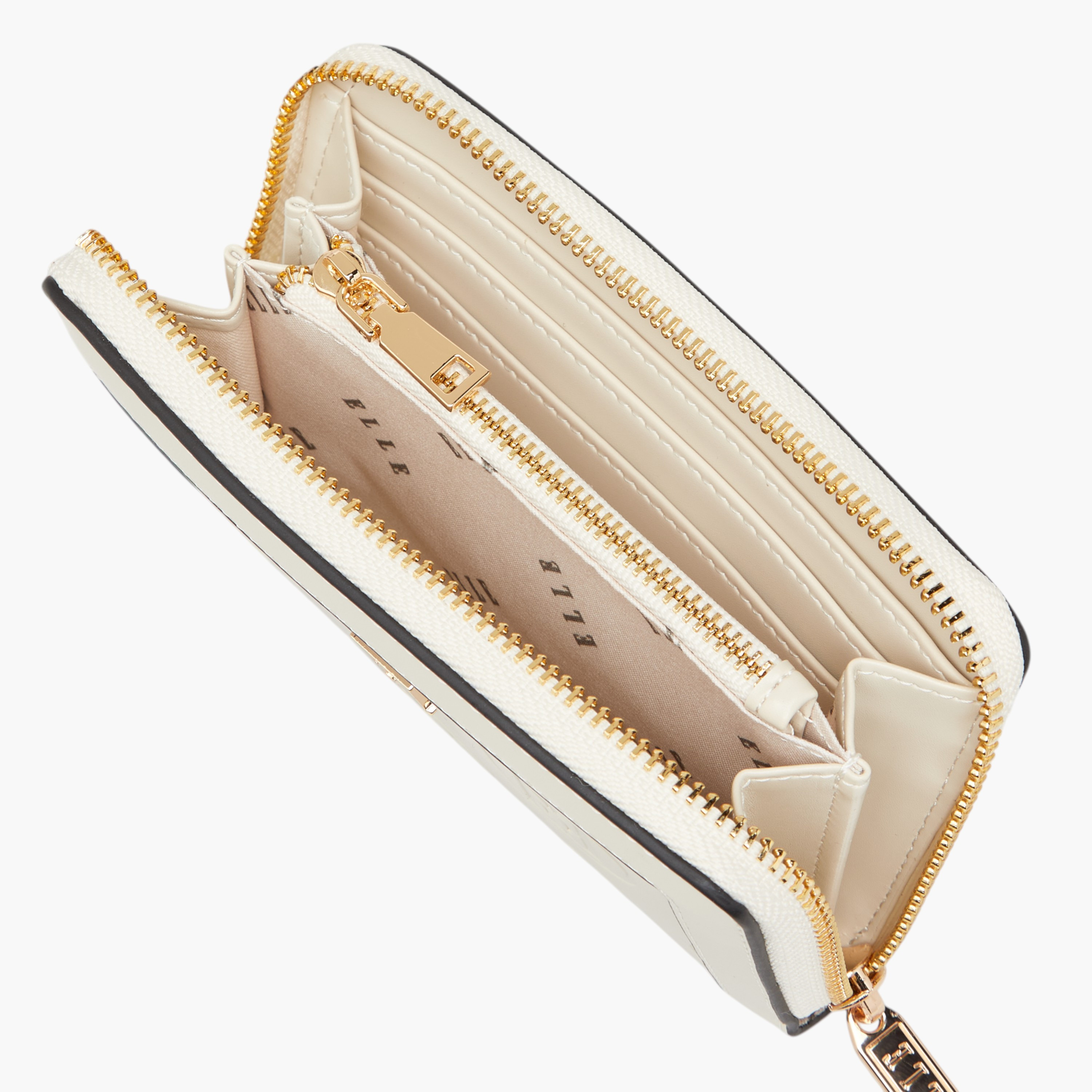 محفظة بسحاب ونقوش مونوجرام من إيل-women-bagsandwallets-wallets-image-5