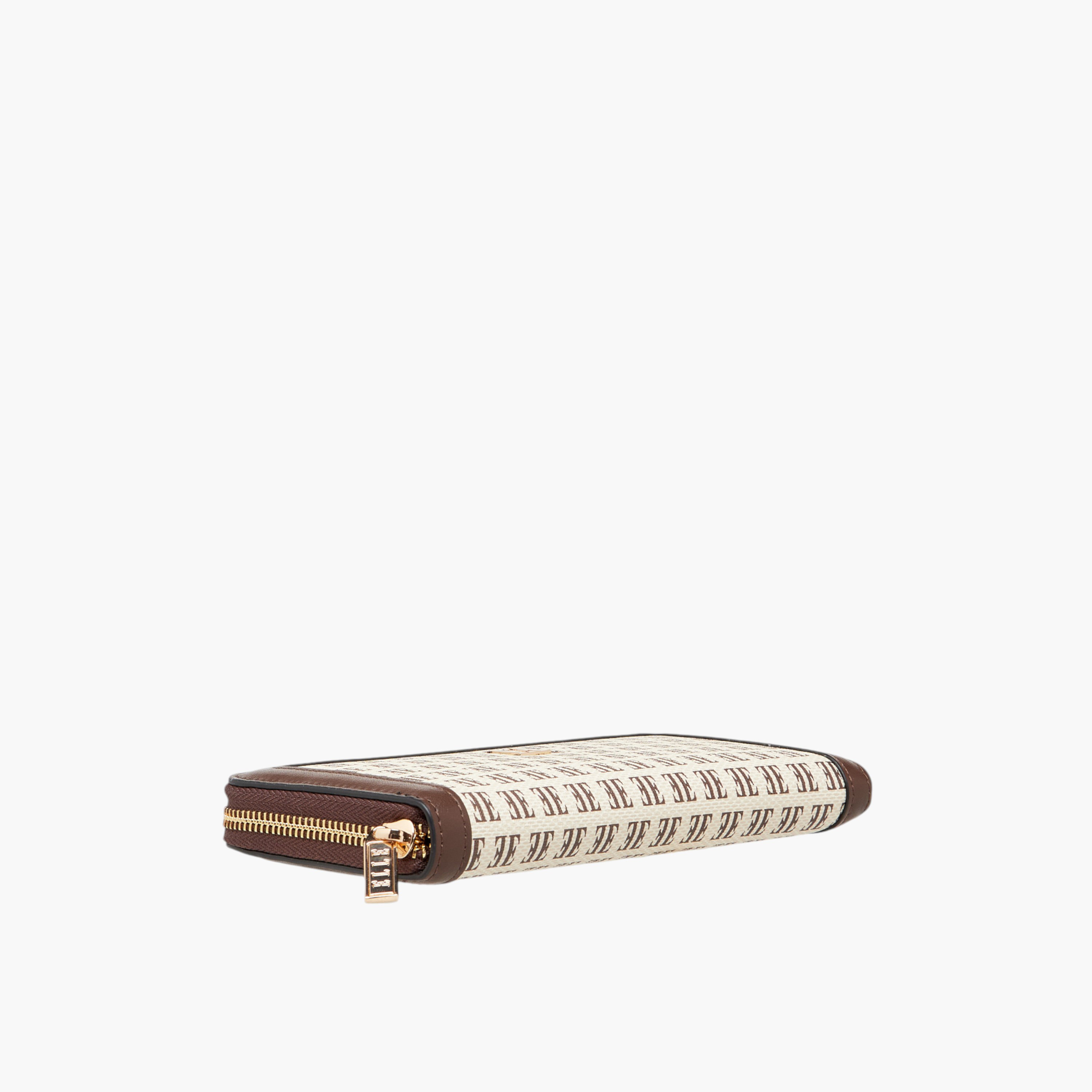محفظة بسحاب وطبعات مونوجرام من إيل-women-bagsandwallets-wallets-image-4
