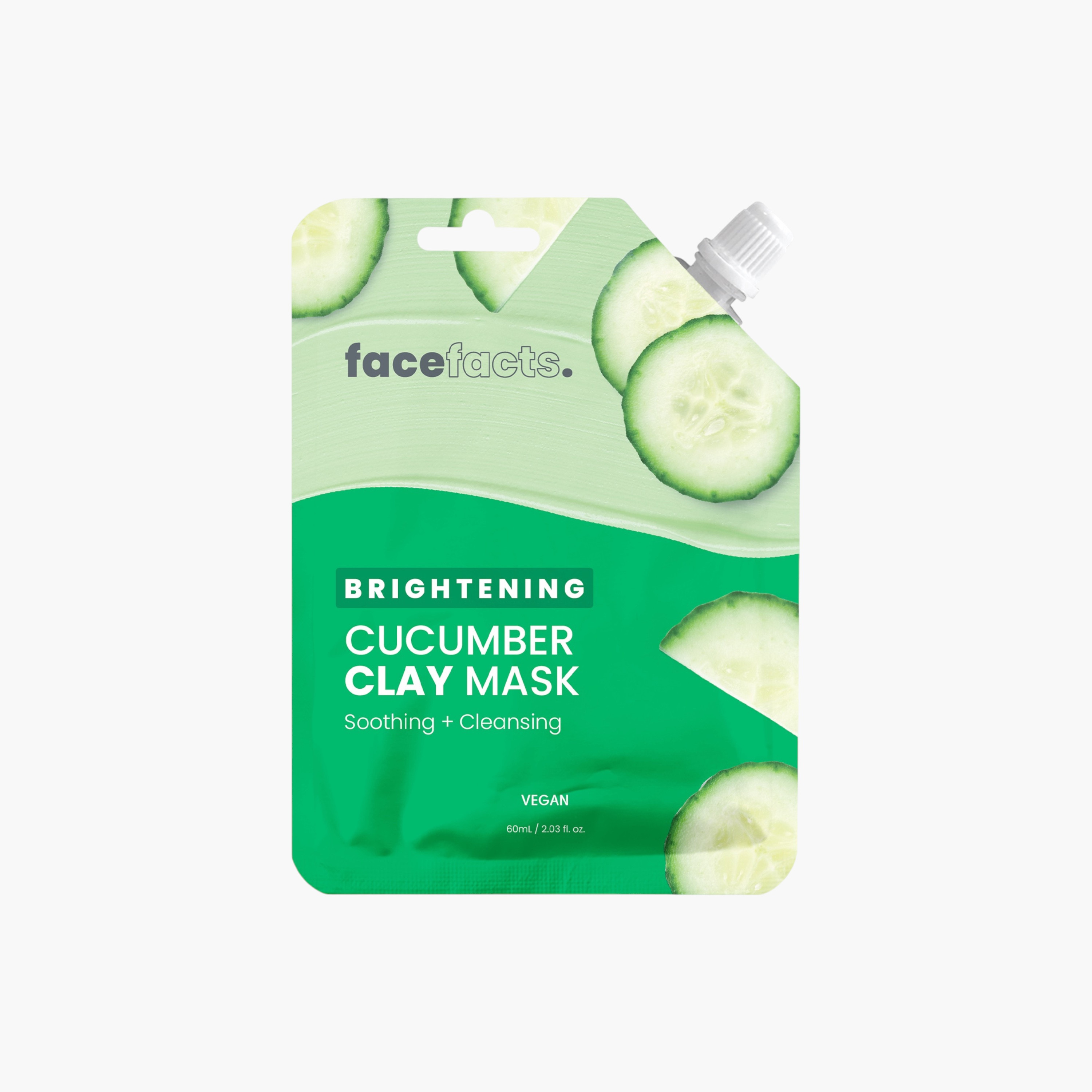 Face facts Brightening Cucumber Clay Mud Mask - 60 ml-beautyandpersonalcare-skin-masks-masksandpeels-image-1