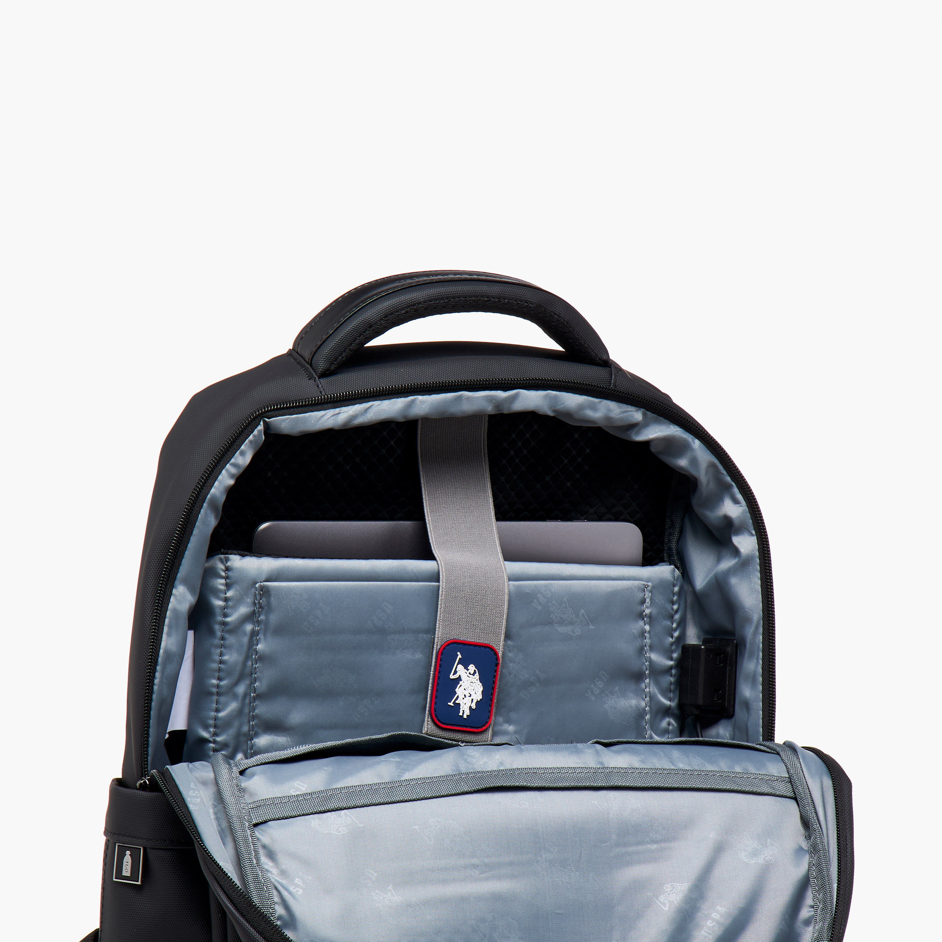 US POLO ASSN. Textured Backpack with Adjustable Straps and Zip Closure - 71x47x41 cms-school-bagsandbackpacks-backpacks-image-11