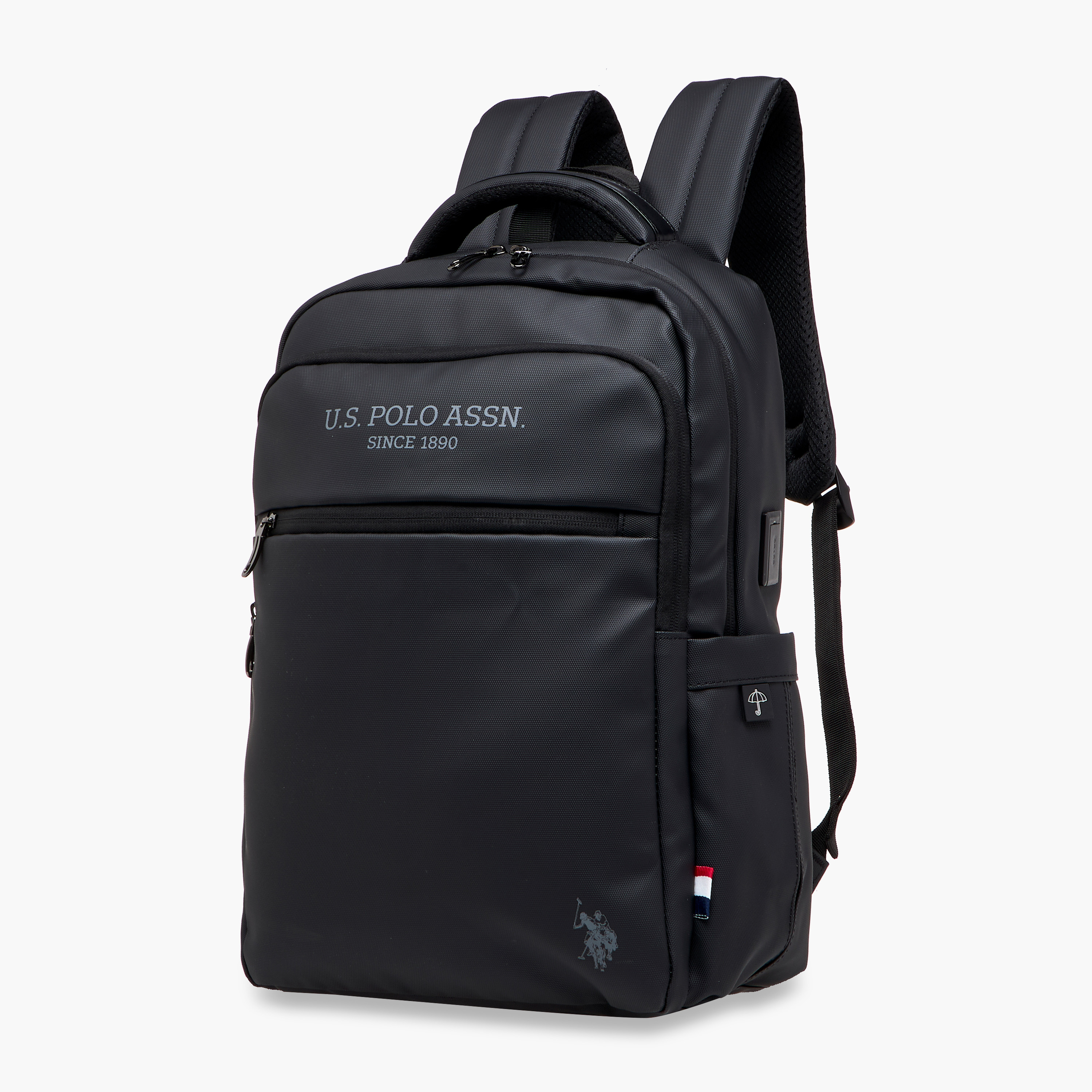US POLO ASSN. Textured Backpack with Adjustable Straps and Zip Closure - 71x47x41 cms-school-bagsandbackpacks-backpacks-image-2