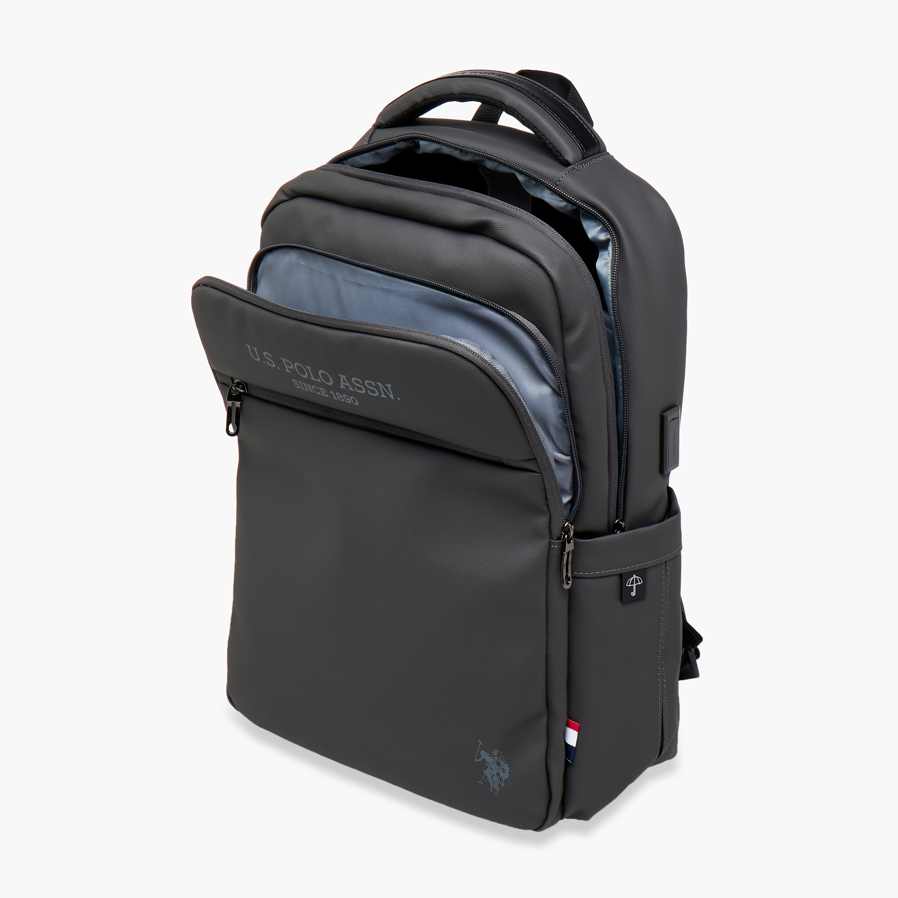US POLO ASSN. Textured Backpack with Adjustable Straps and Zip Closure - 71x47x41 cms-school-bagsandbackpacks-backpacks-image-10