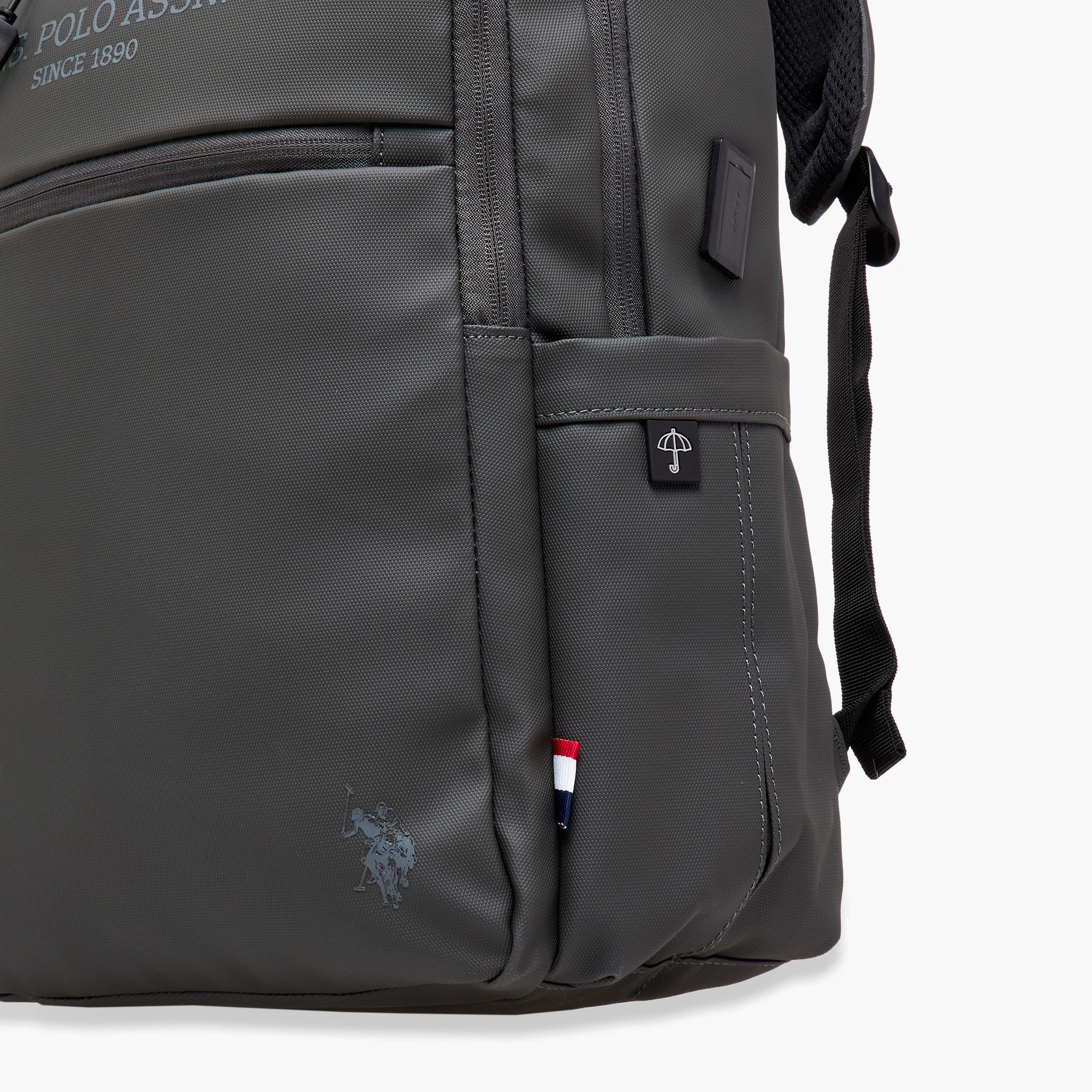 US POLO ASSN. Textured Backpack with Adjustable Straps and Zip Closure - 71x47x41 cms-school-bagsandbackpacks-backpacks-image-6