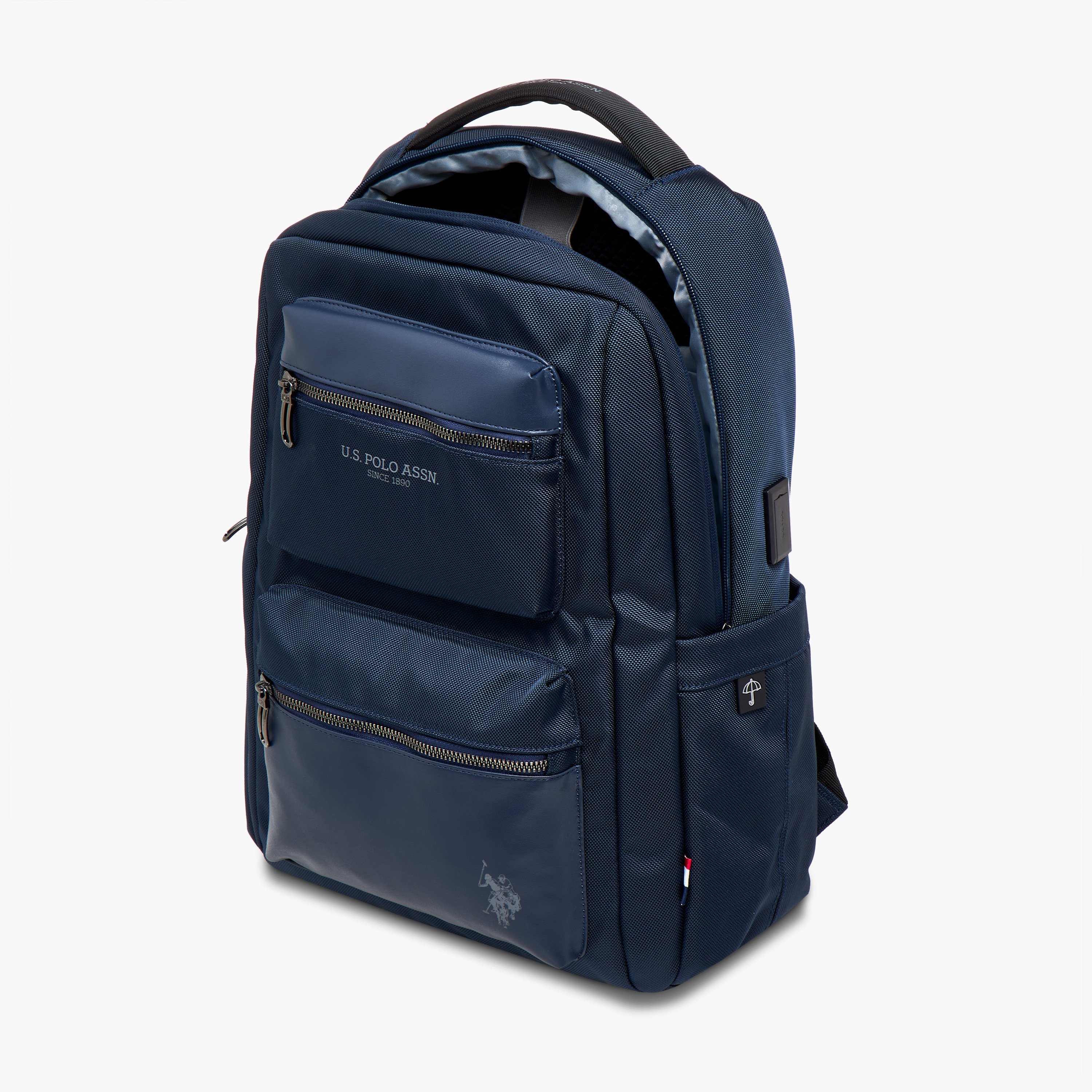US POLO ASSN. Textured Backpack with Adjustable Straps and Zip Closure - 71x47x41 cms-school-bagsandbackpacks-backpacks-image-10