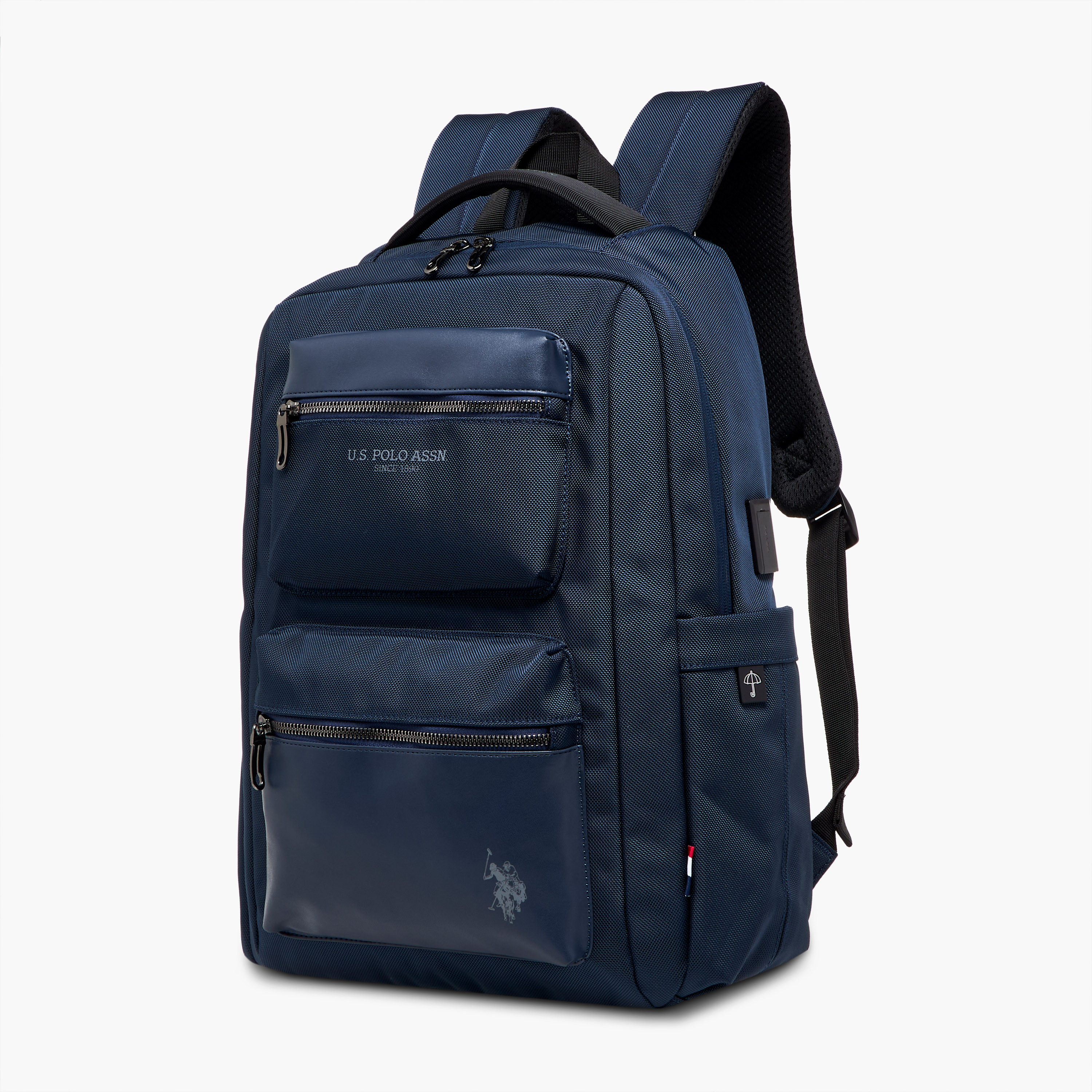 US POLO ASSN. Textured Backpack with Adjustable Straps and Zip Closure - 71x47x41 cms-school-bagsandbackpacks-backpacks-image-2