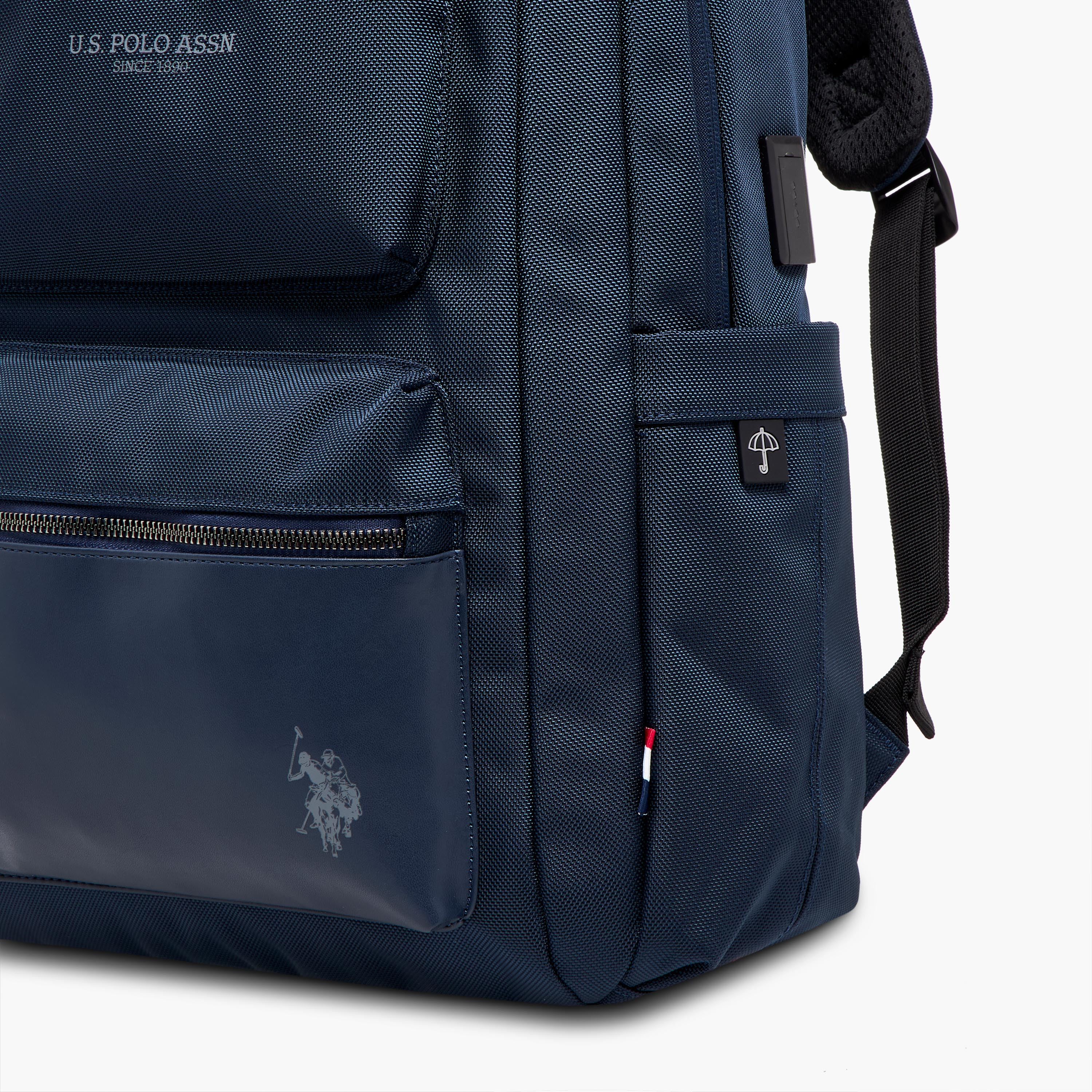US POLO ASSN. Textured Backpack with Adjustable Straps and Zip Closure - 71x47x41 cms-school-bagsandbackpacks-backpacks-image-6