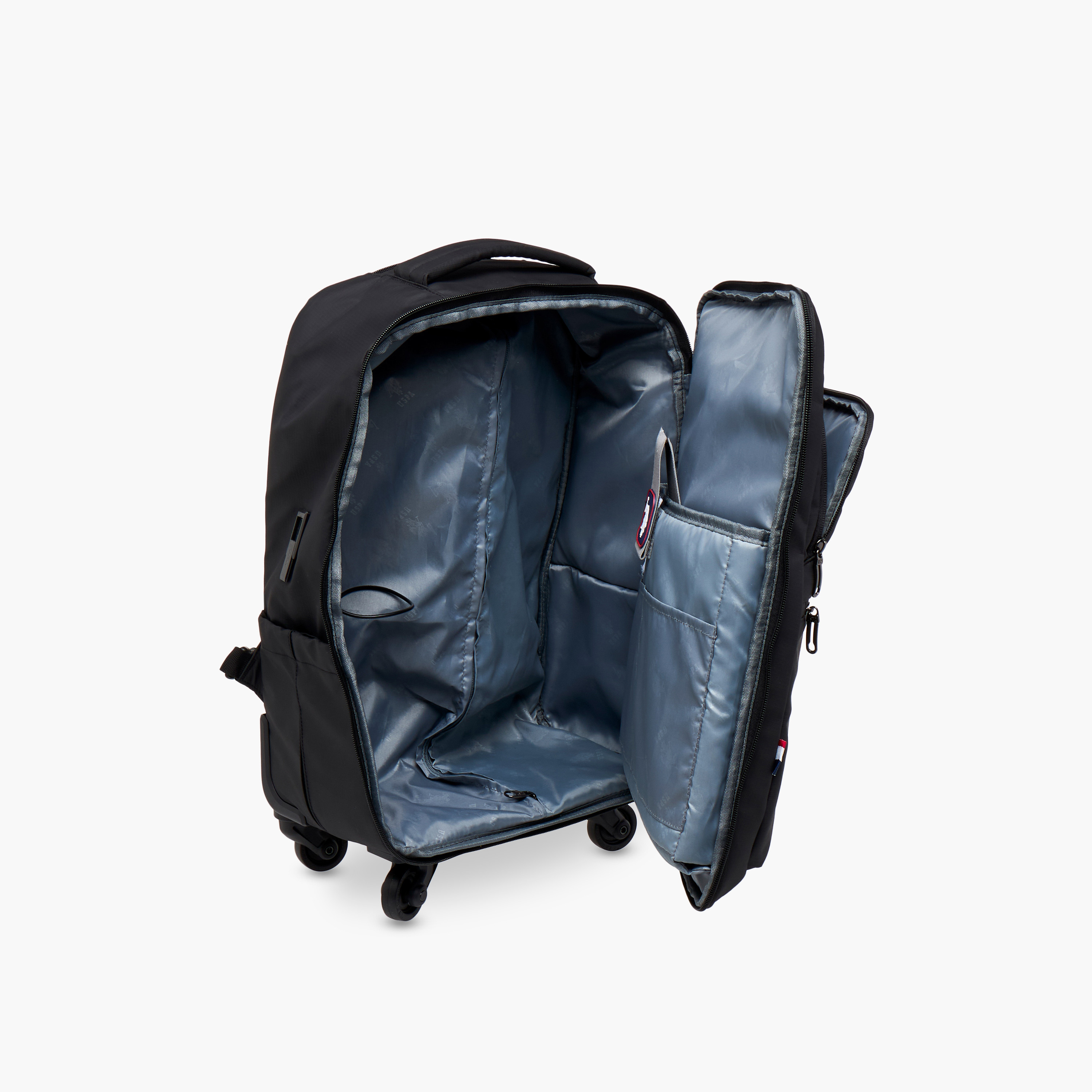 US POLO ASSN. Logo Detail 19-inch Trolley Backpack with Retractable Handle - 60x35x32 cms-school-bagsandbackpacks-trolleybags-image-17