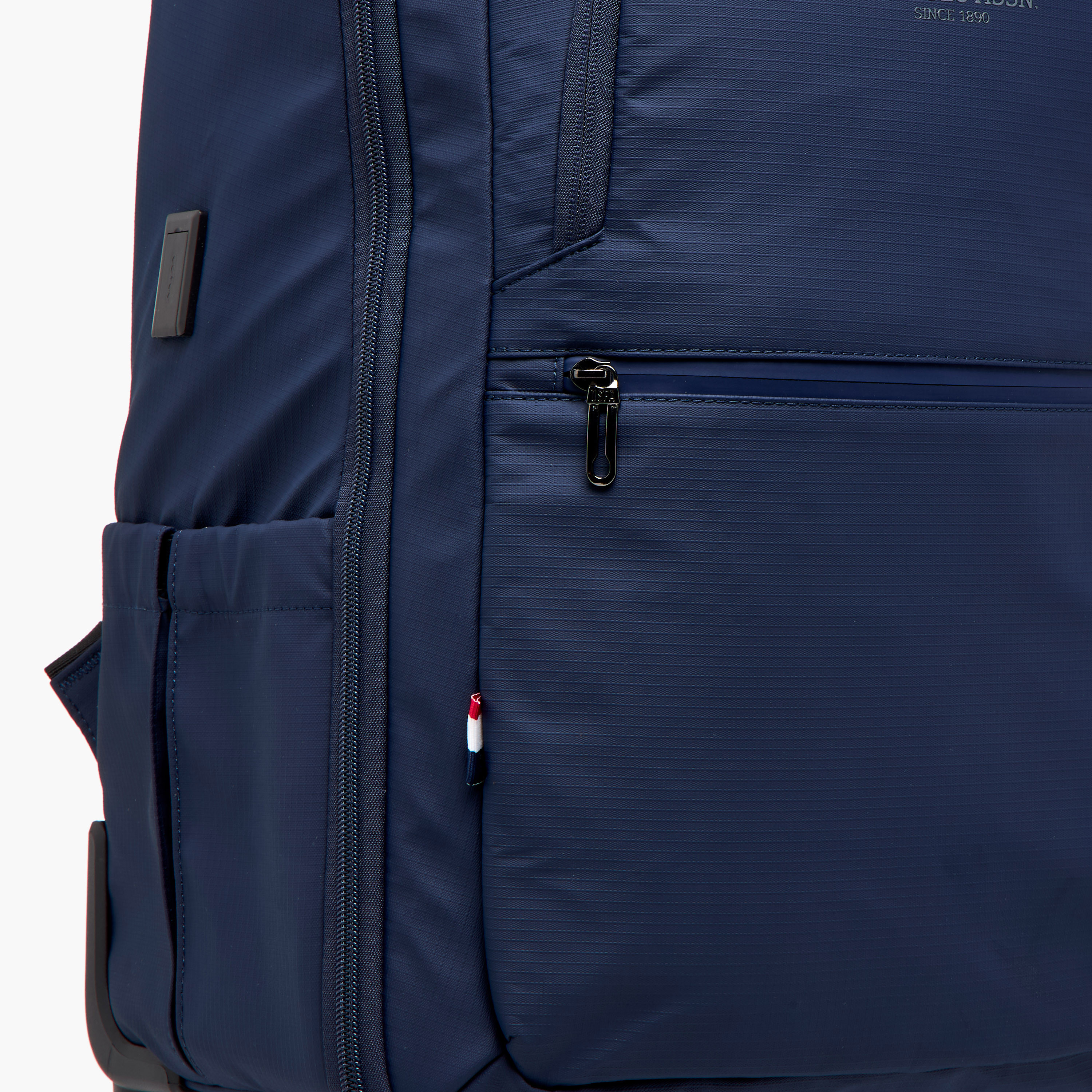 US POLO ASSN. Logo Detail 19-inch Trolley Backpack with Retractable Handle - 60x35x32 cms-school-bagsandbackpacks-trolleybags-image-8