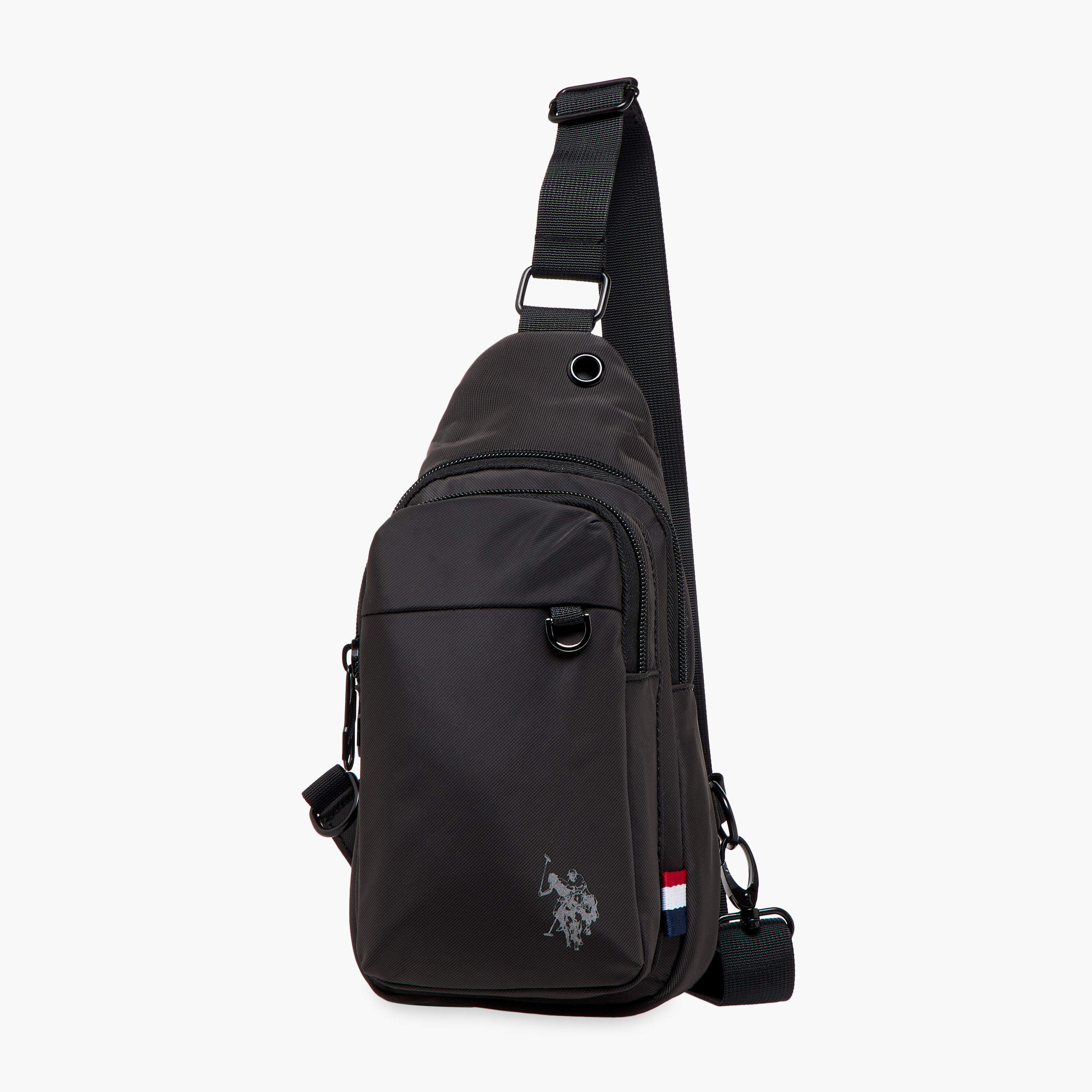 US POLO ASSN. Solid Sling Backpack with Adjustable Strap and Zip Closure - 62x43x28 cms-men-bags-image-1