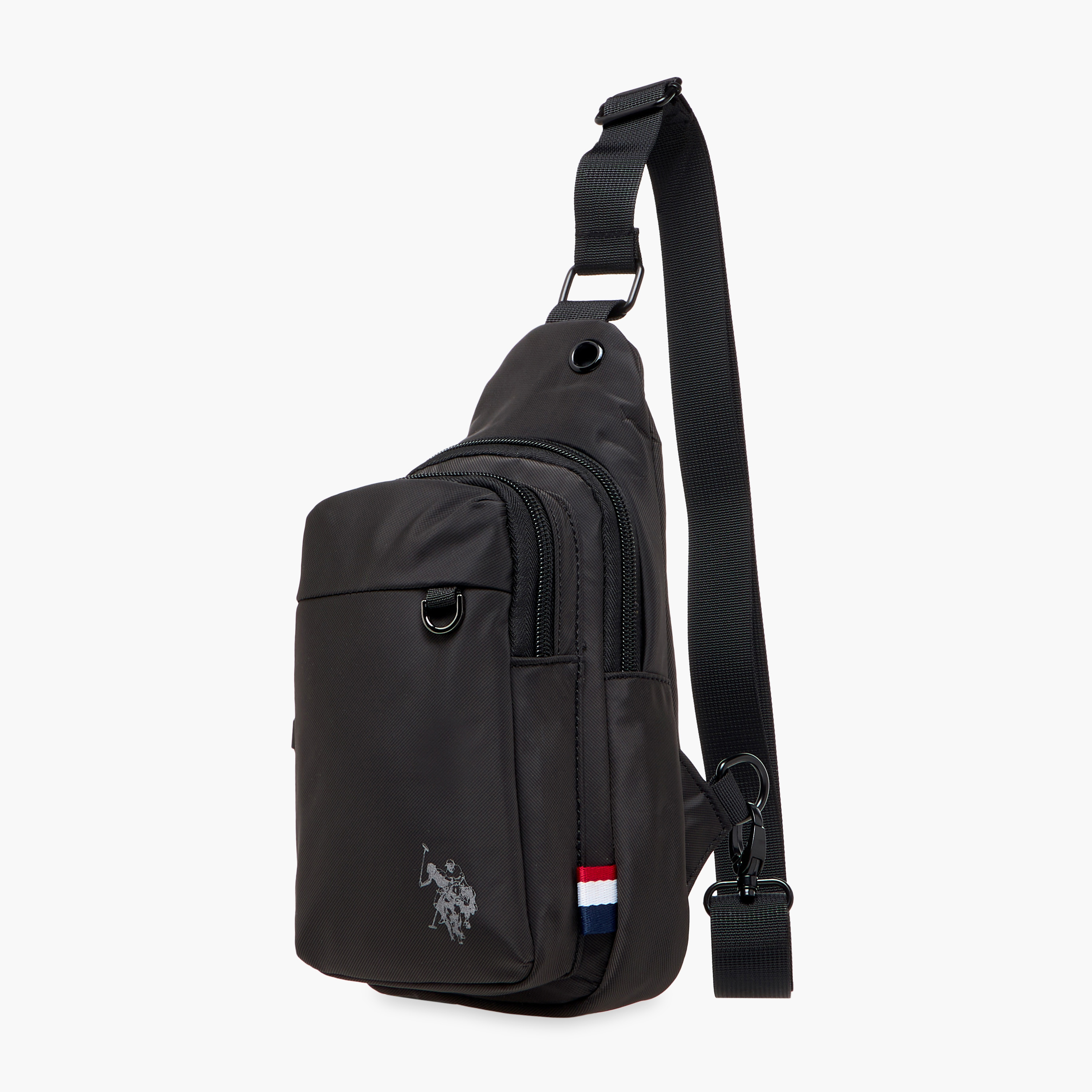 US POLO ASSN. Solid Sling Backpack with Adjustable Strap and Zip Closure - 62x43x28 cms-men-bags-image-2