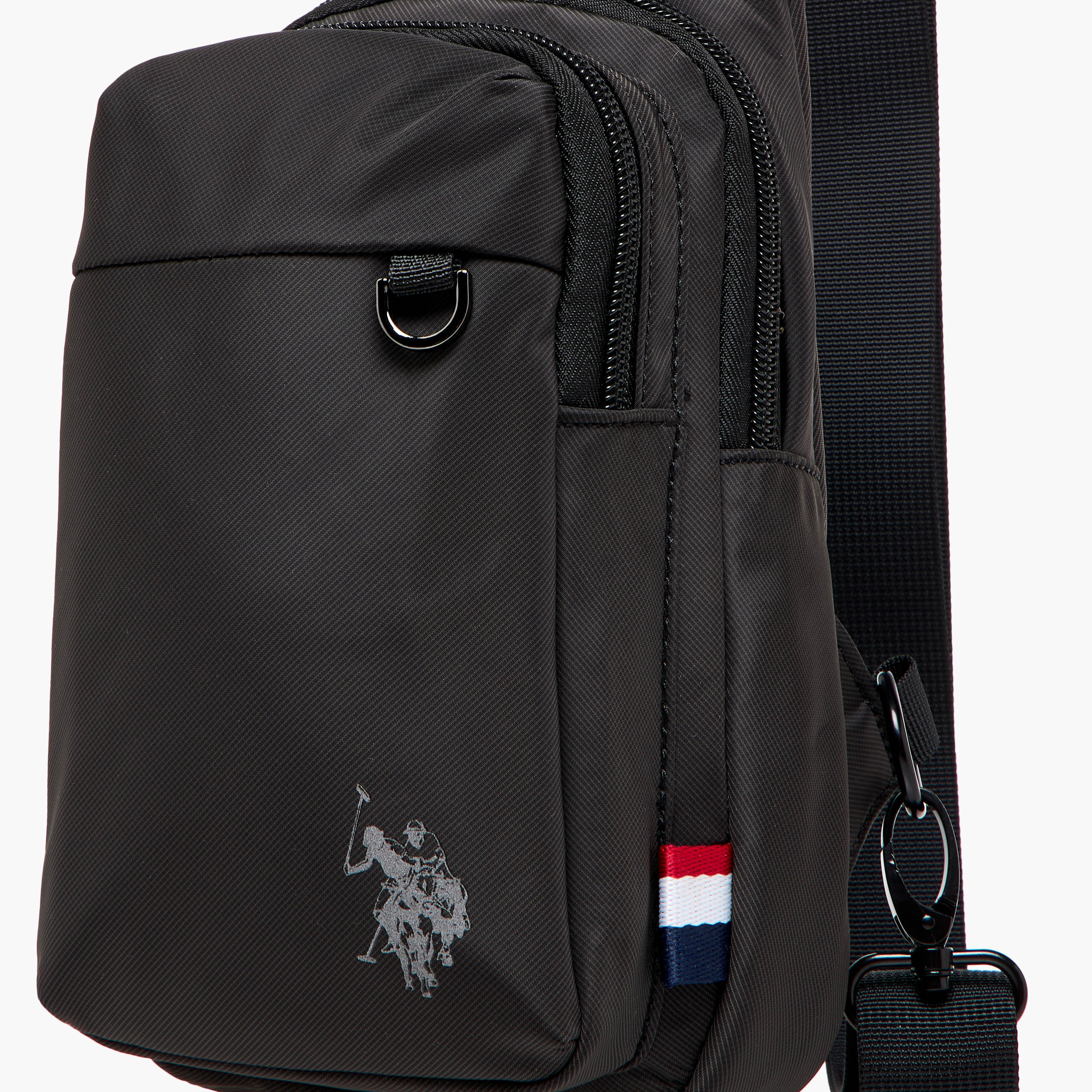 US POLO ASSN. Solid Sling Backpack with Adjustable Strap and Zip Closure - 62x43x28 cms-men-bags-image-5