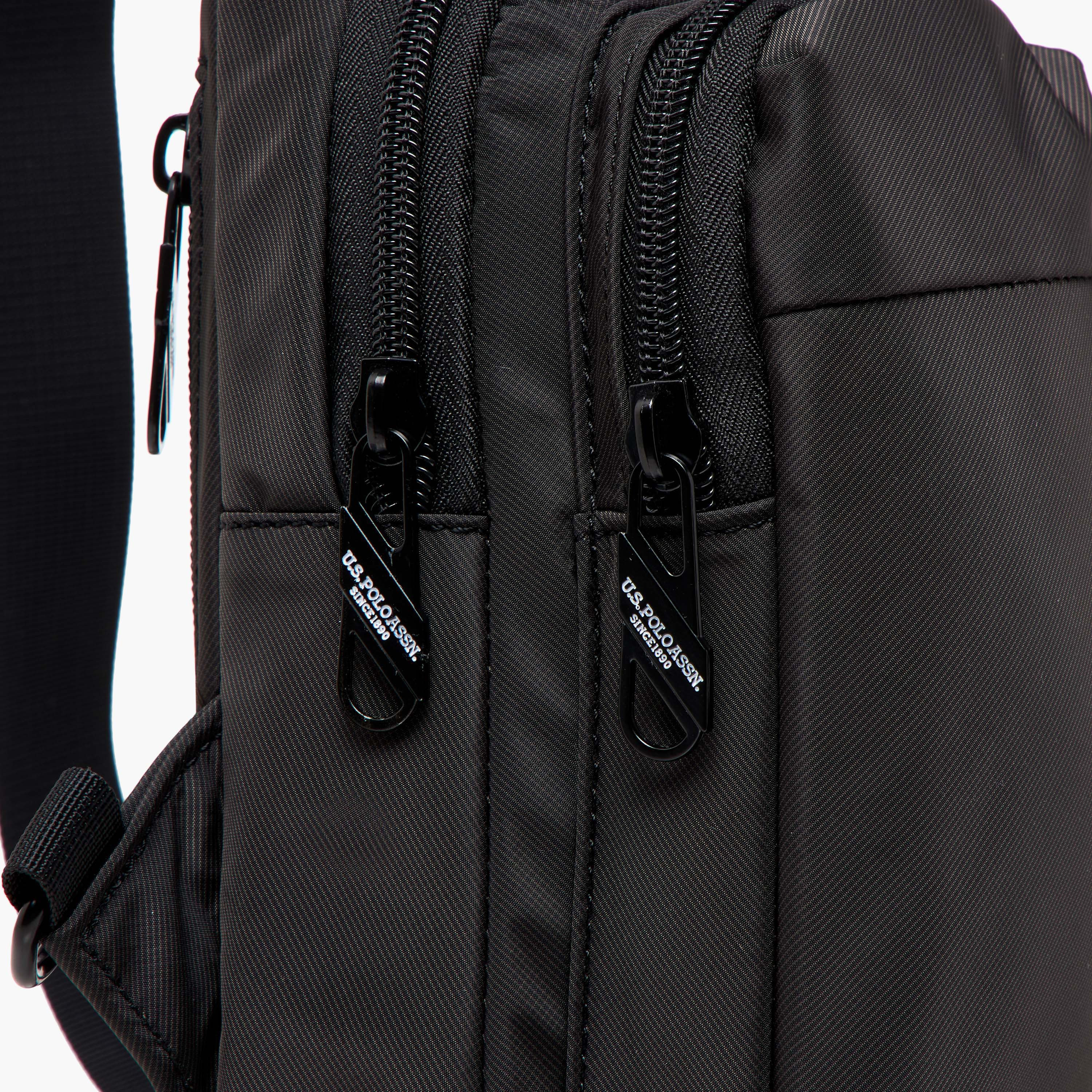 US POLO ASSN. Solid Sling Backpack with Adjustable Strap and Zip Closure - 62x43x28 cms-men-bags-image-7